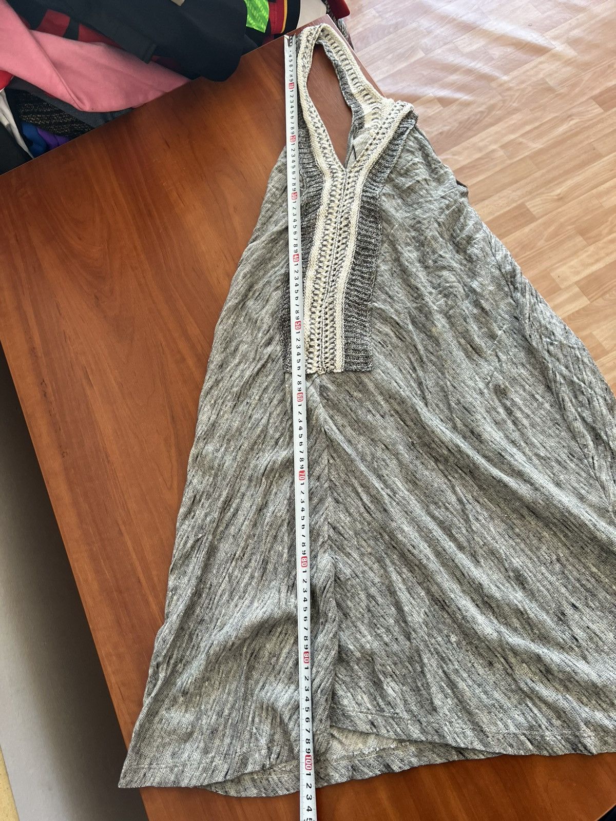Transit TRANSIT PAR SUCH MADE IN ITALY ASYMMETRICAL WOMEN GRAY DRESS Size XS / US 0-2 / IT 36-38 - 10 Thumbnail