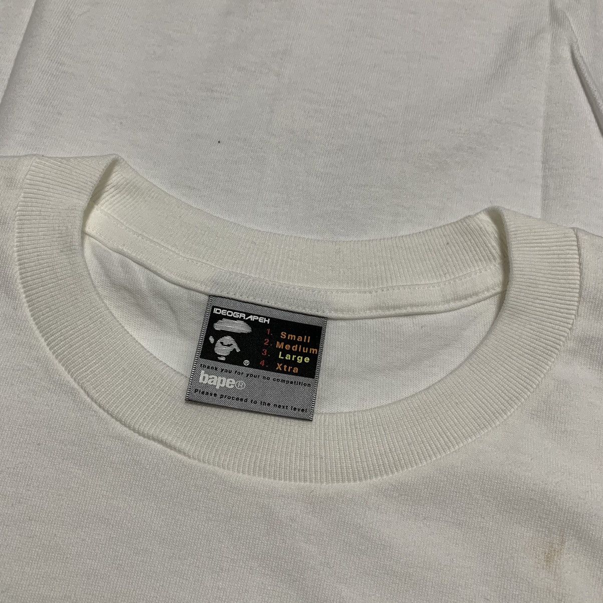 Bape Bape Large London White Tee A Bathing Ape One Year Vintage Size US L / EU 52-54 / 3 - 5 Thumbnail
