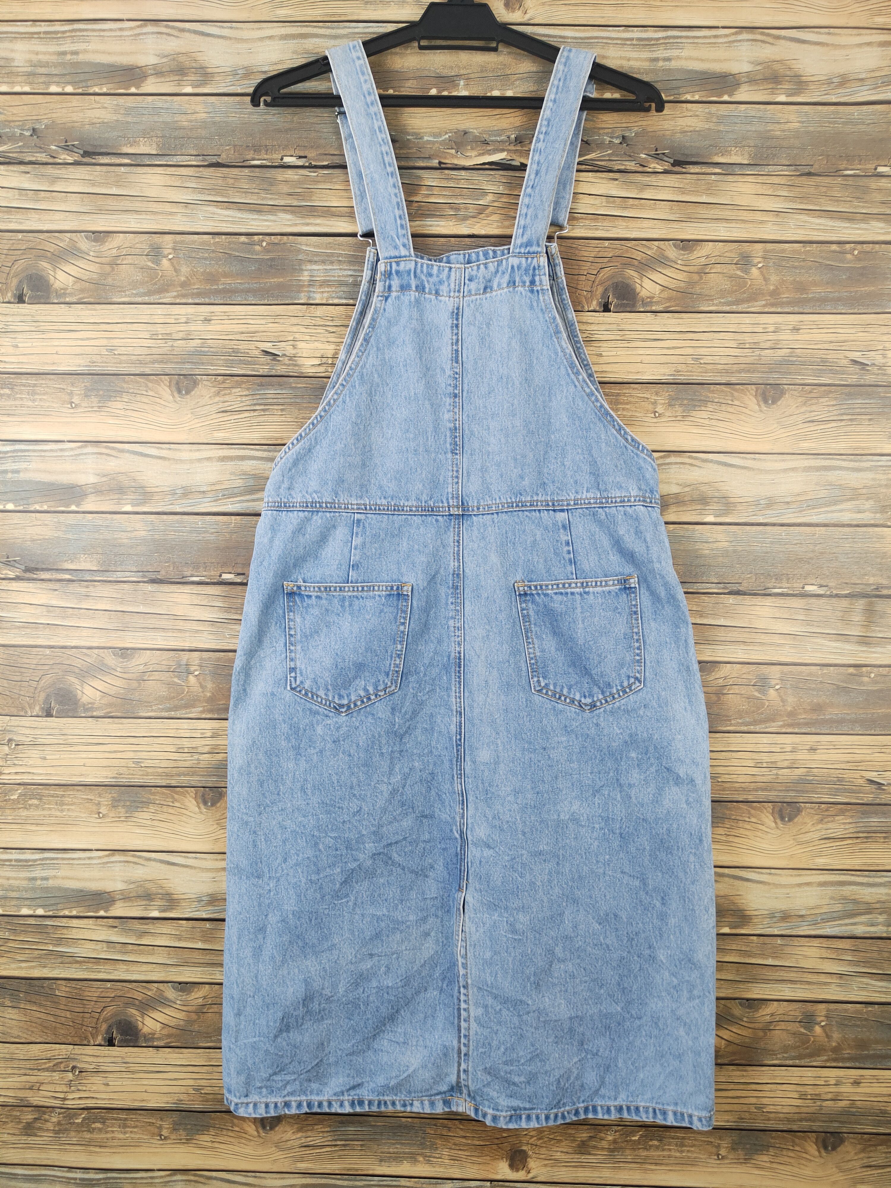 Japanese Brand × Vintage Vintage Japanese Brand Light Blue Denim Skirt Jumpsuits Size 33" - 6 Thumbnail