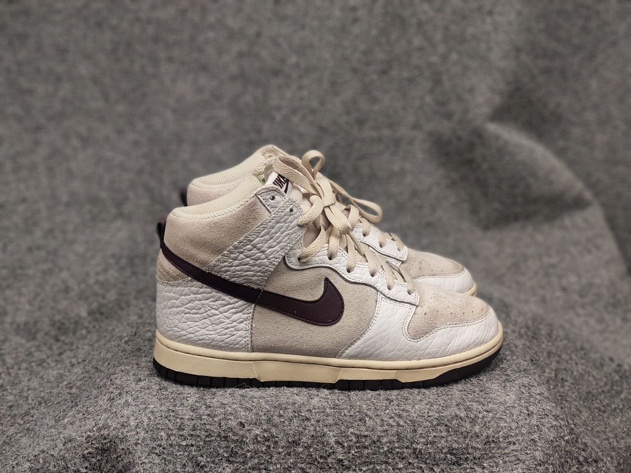 Nike Nike Dunk High Light Orewood Brown Women's Leather Sneakers Size US 8.5 / IT 38.5 - 8 Thumbnail