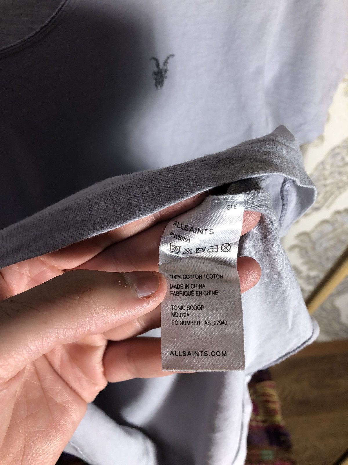 Allsaints VERY RARE ALLSAINTS SPITALFIELDS DESIGNER T-SHIRT Y2K 90s Size US M / EU 48-50 / 2 - 4 Thumbnail