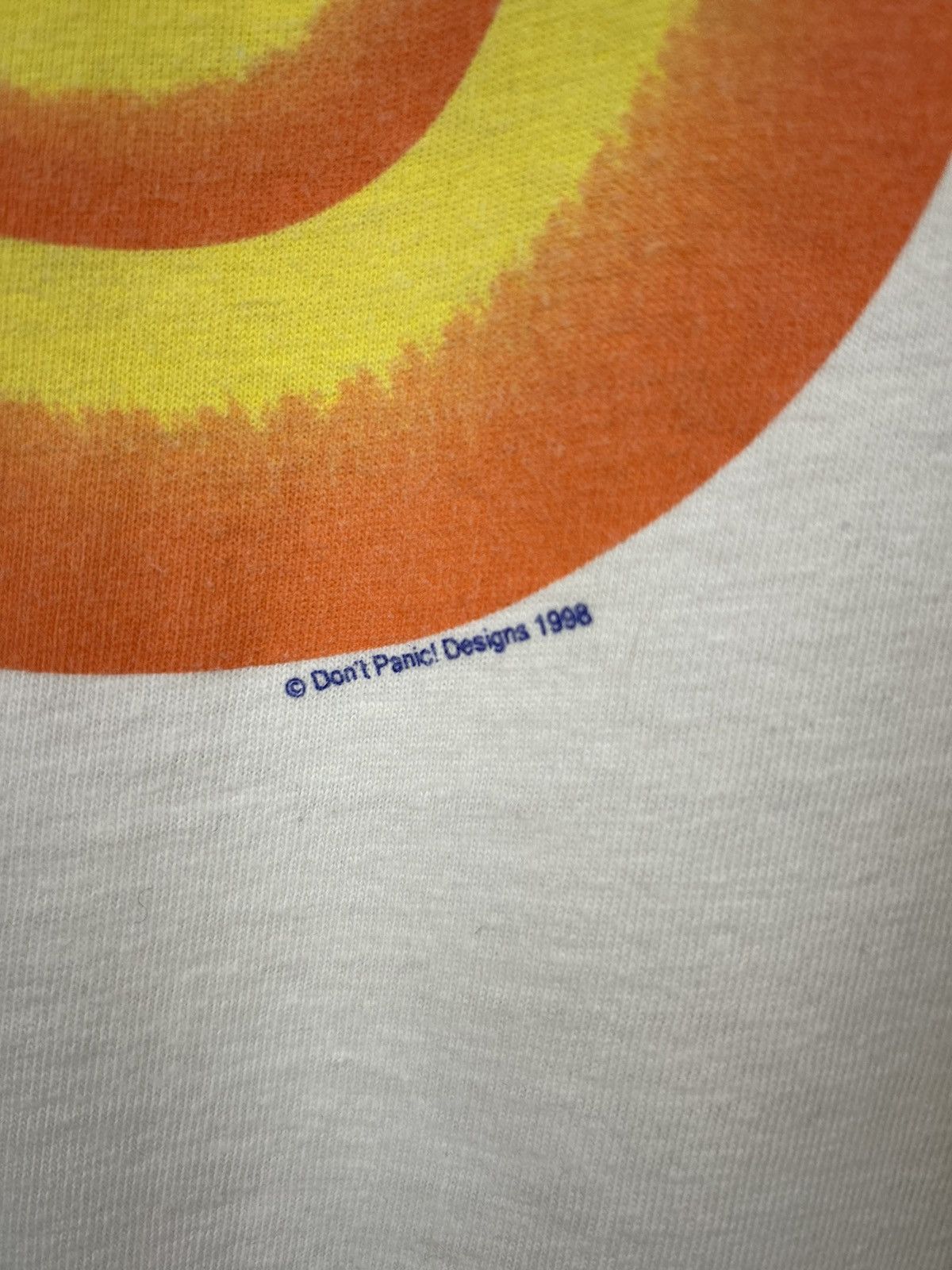 Vintage Vintage 90s Dont Panic 1998 Whatz Up T shirt Size US L / EU 52-54 / 3 - 11 Thumbnail