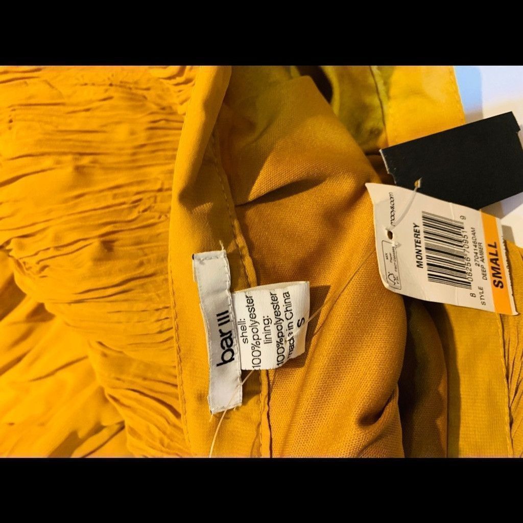 Bar III Bar III BN mustard high low skirt size S Size 26" / US 2 / IT 38 - 6 Thumbnail