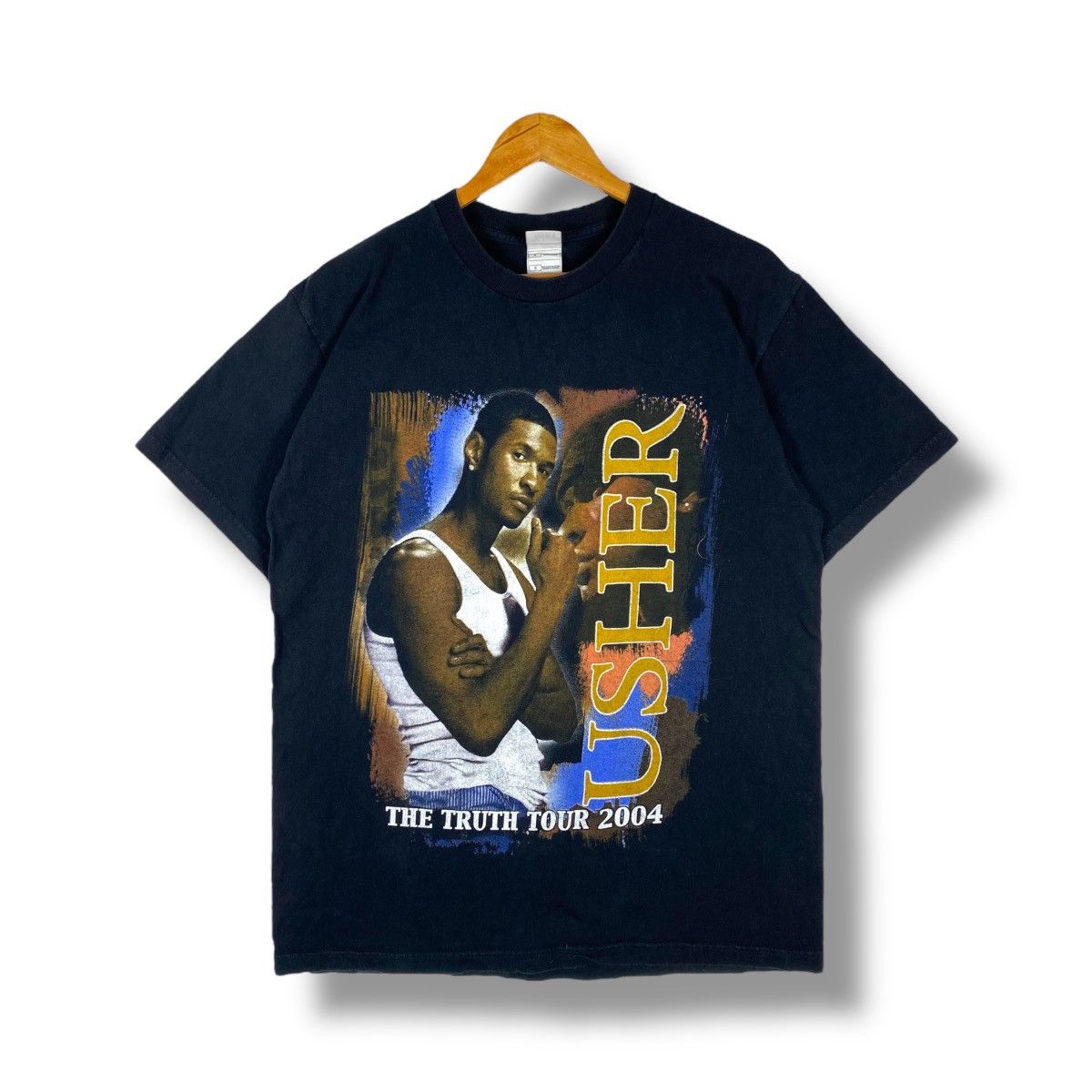Rap Tees × Vintage Vintage USHER The Truth Tour 2004 Rap Tee Kanye West Size US L / EU 52-54 / 3 - 1 Thumbnail