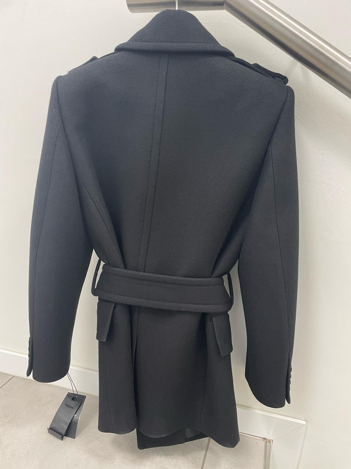 Saint Laurent Paris o1s1wg111124 Oversize Shoulder Coat in Black Size US S / EU 44-46 / 1 - 5 Thumbnail