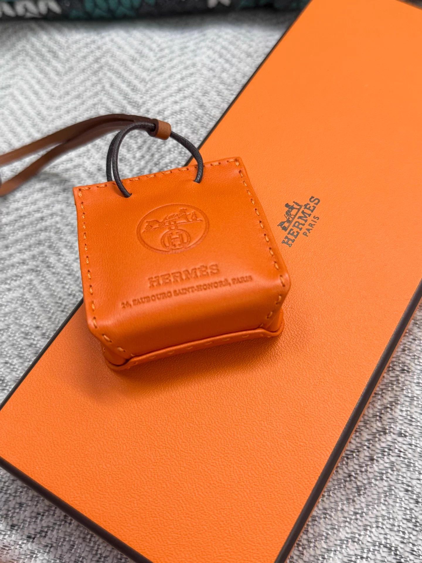 Hermes Hermes Orange Mini Bag Charm New With Box Size ONE SIZE - 5 Thumbnail