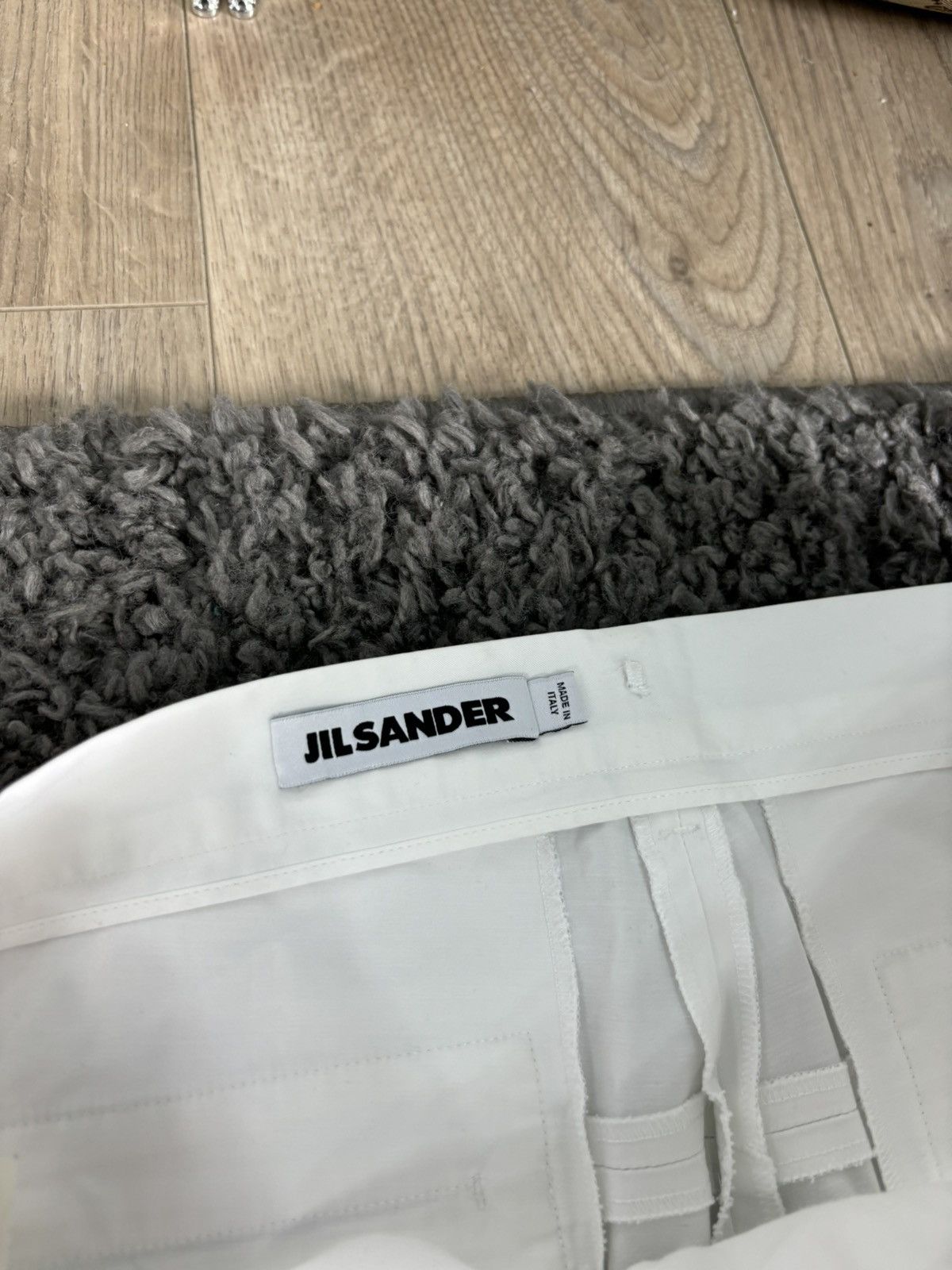 Jil Sander × Vintage 2000s Vintage Jil Sander Pants Light Wide Leg White Luxury Size 30" / US 8 / IT 44 - 9 Thumbnail