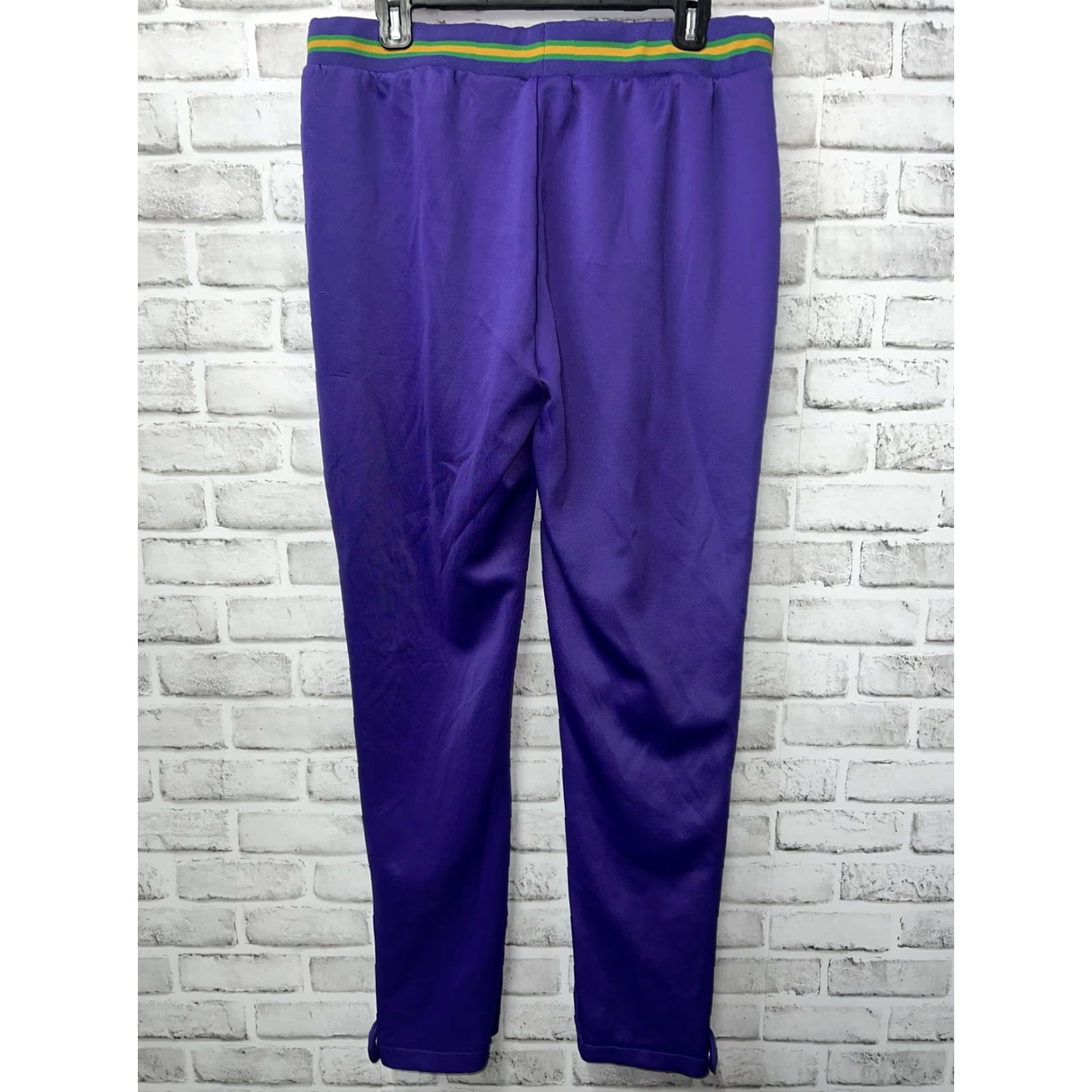 Vintage VINTAGE Big 3 Sweatpants Mens L Purple Striped Activewear Pants Size US 33 - 4 Thumbnail