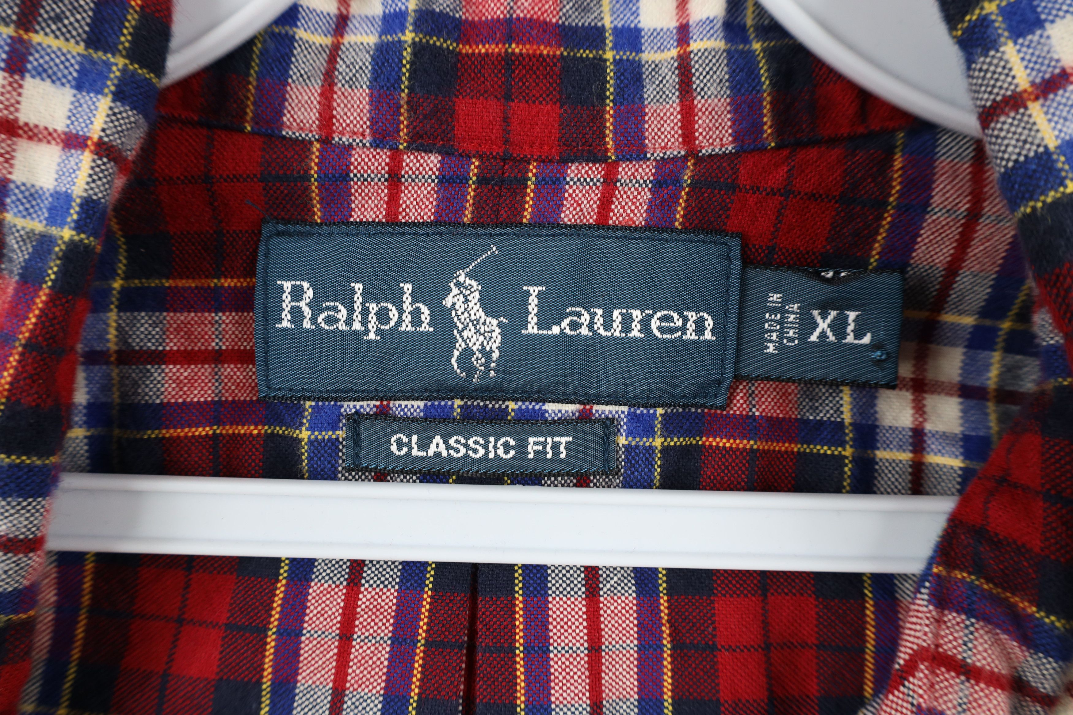 Polo Ralph Lauren Vintage 90s Ralph Lauren Fit Flannel Button Down Shirt Size US XL / EU 56 / 4 - 5 Thumbnail