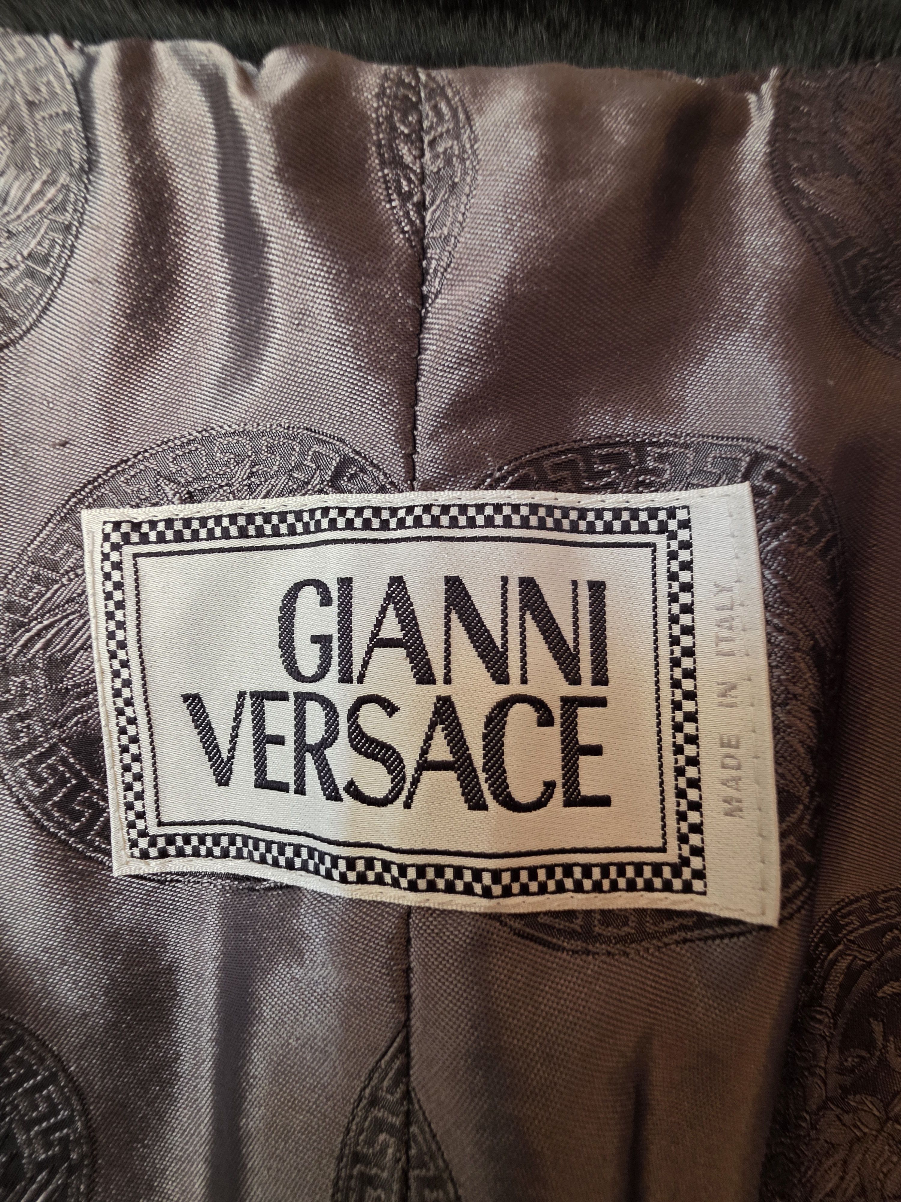 Other Gianni Versace vintage leather blazer Size 52L - 10 Thumbnail