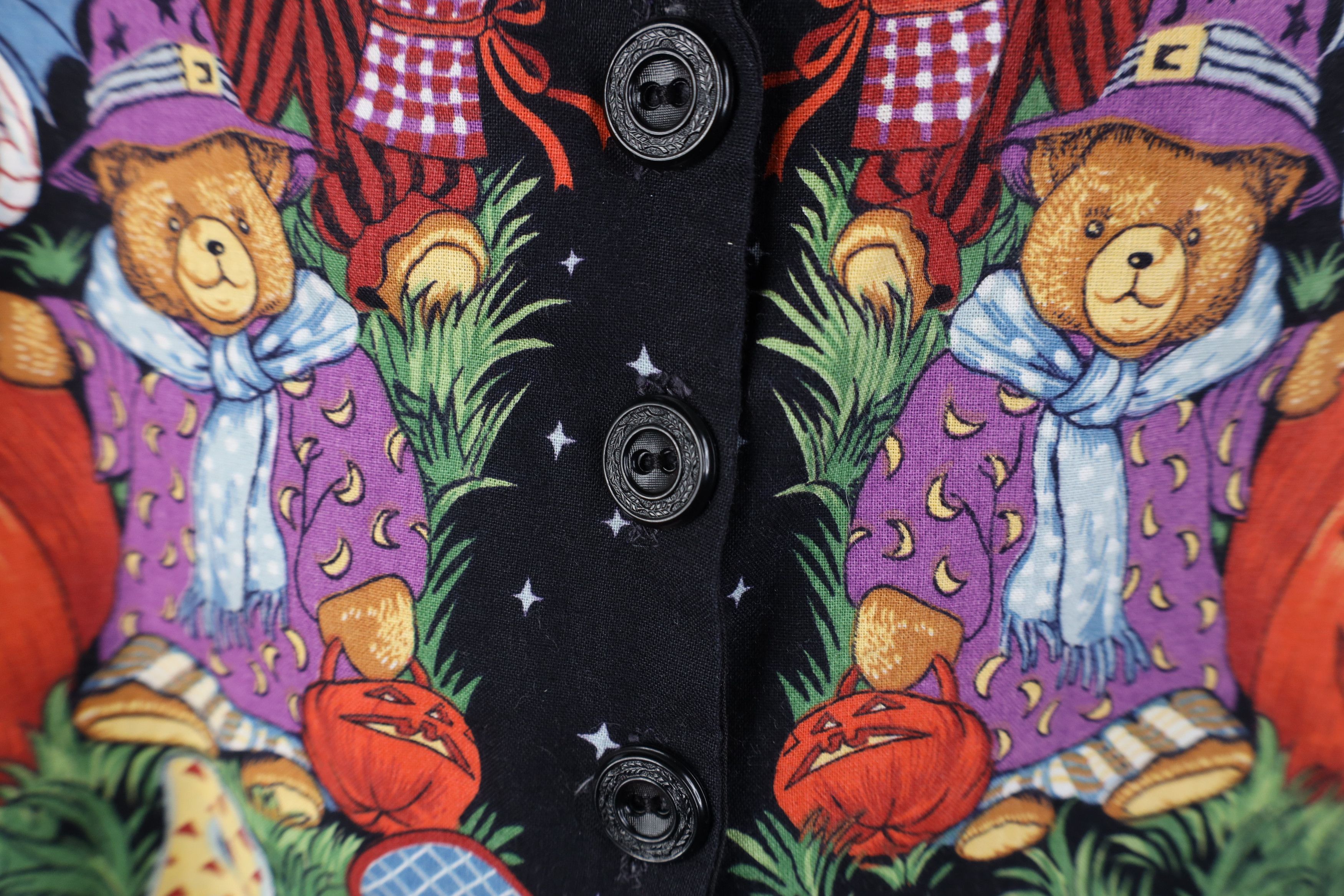 Vintage Vintage 90s Streetwear Halloween Pumpkin Witch Vest Jacket Size XL / US 12-14 / IT 48-50 - 7 Thumbnail
