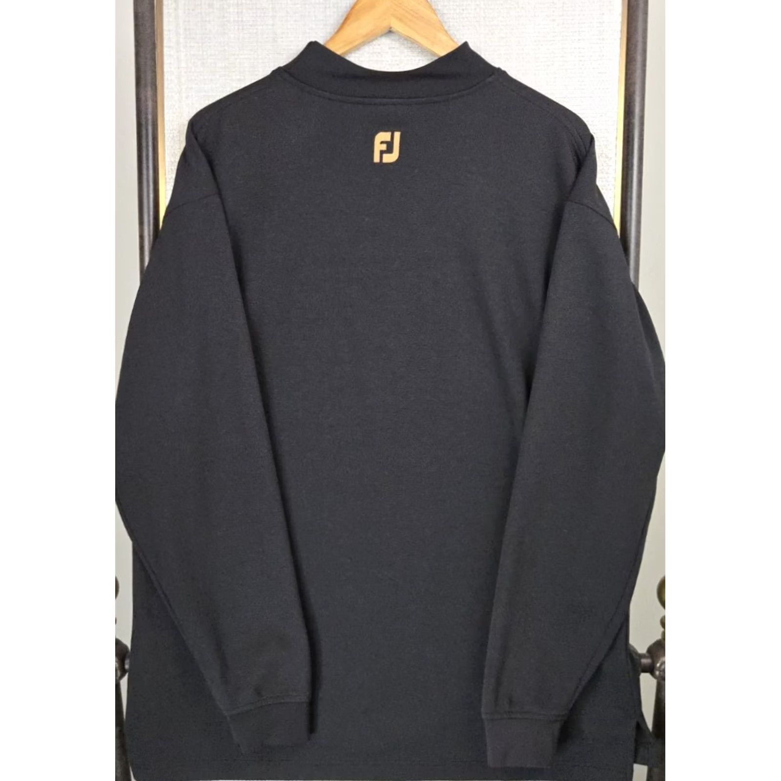 Footjoy FootJoy Shirt Mens XL Black Size Mock Neck Long Sleeve Sport Wicking USA Made Size US XL / EU 56 / 4 - 3 Thumbnail