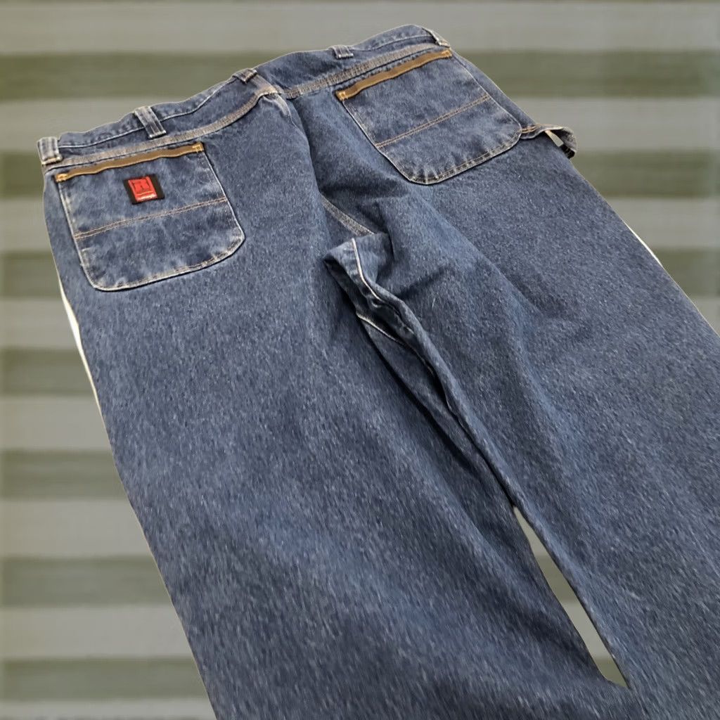 Wrangler Wrangler RIGGS Workwear Jeans Denim Carpenter 44x31.5 Blue 5-Pocket Regular Straight High Rise Mens Jeans Size US 44 / EU 60 - 1 Thumbnail