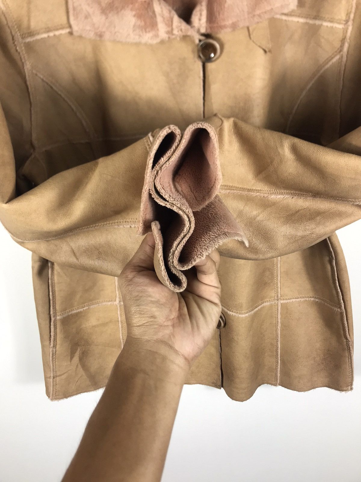 Japanese Brand ⚡️Vintage Frohlich Suede Leather Button Jacket Size M / US 6-8 / IT 42-44 - 7 Thumbnail