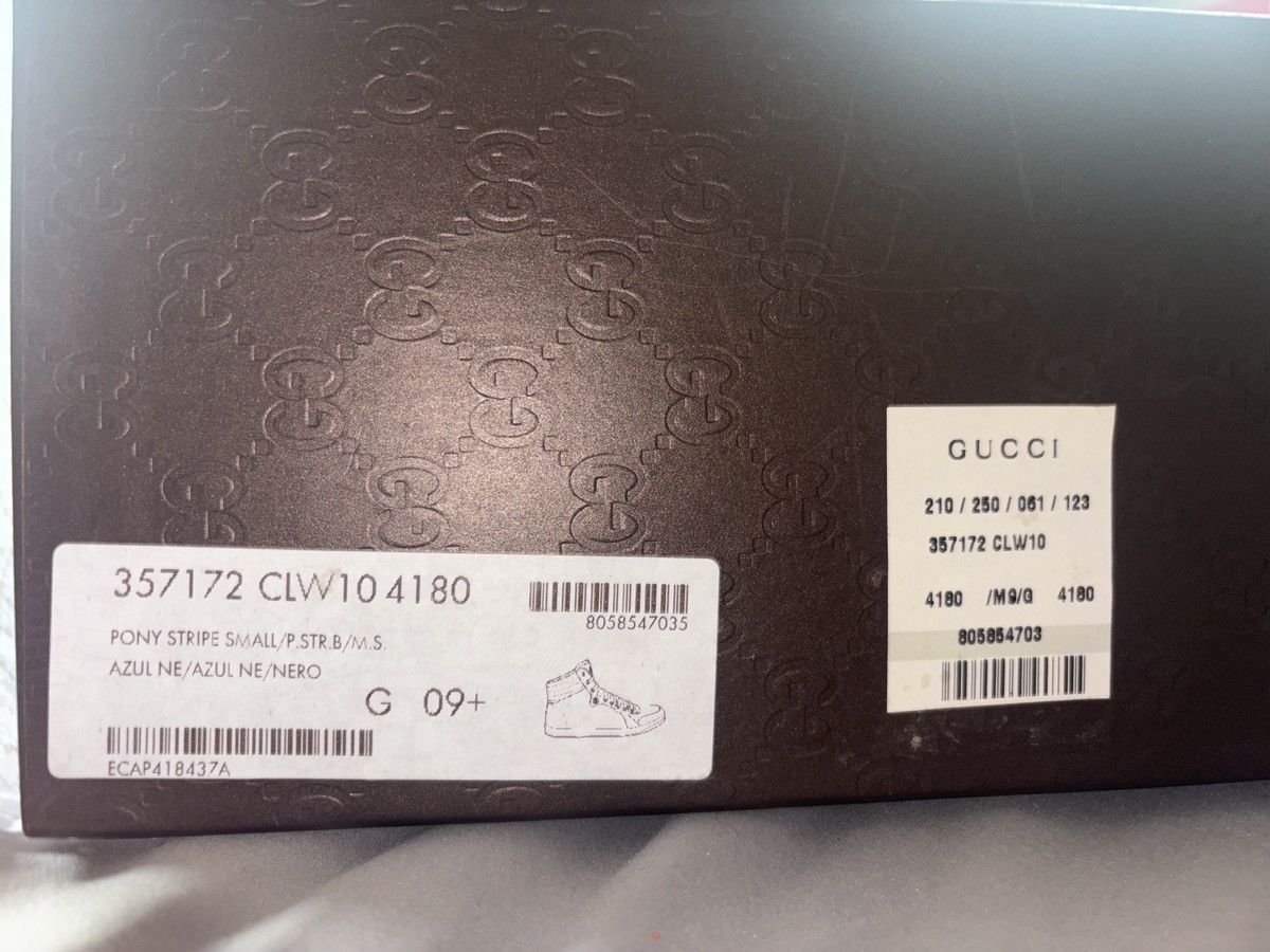Gucci Gucci Pony Blue/Black Calf Stripe Size US 9.5 / EU 42-43 - 7 Thumbnail