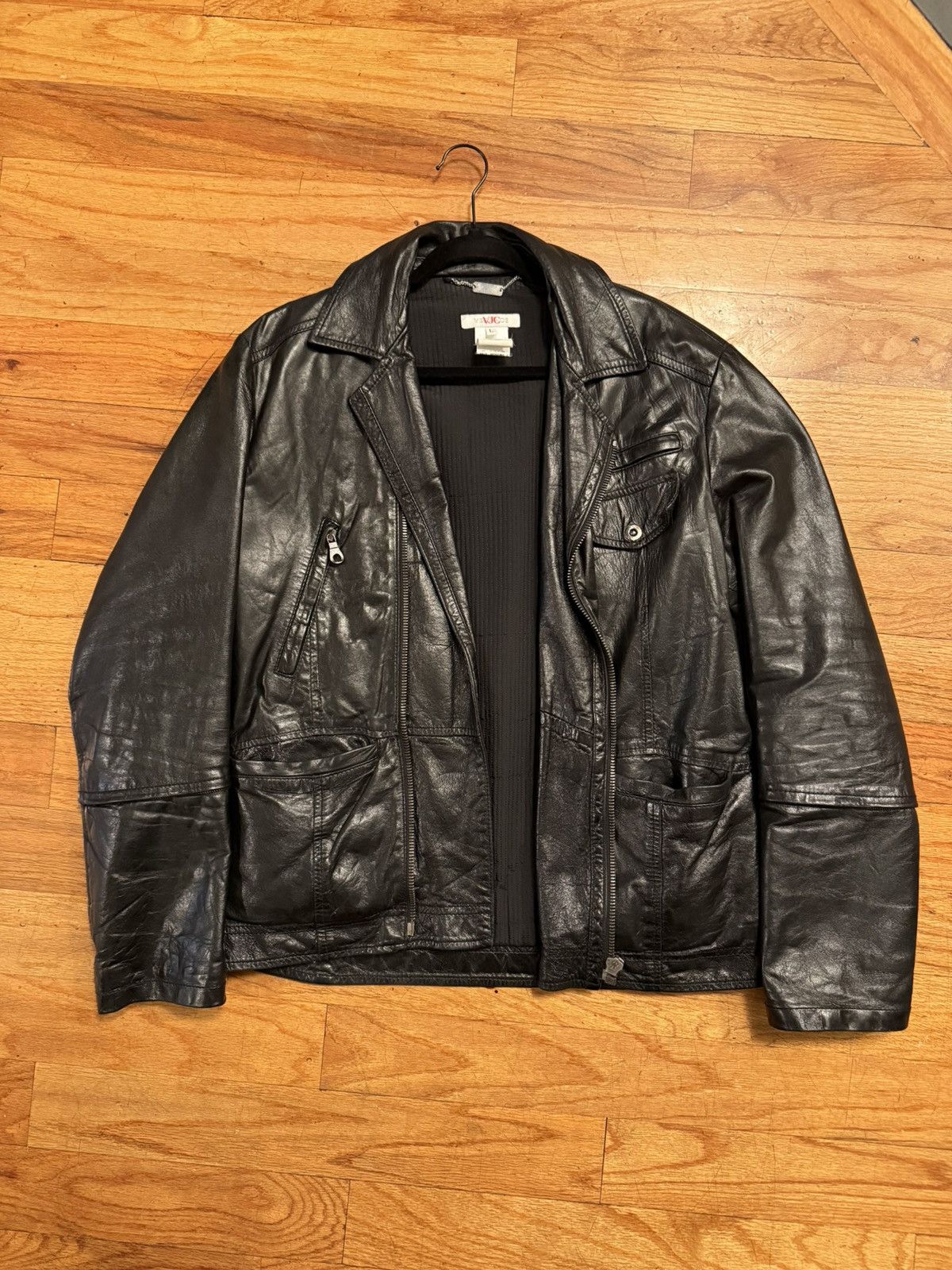 Versace Jeans Couture VJC Leather Biker Jacket Size US L / EU 52-54 / 3 - 3 Thumbnail