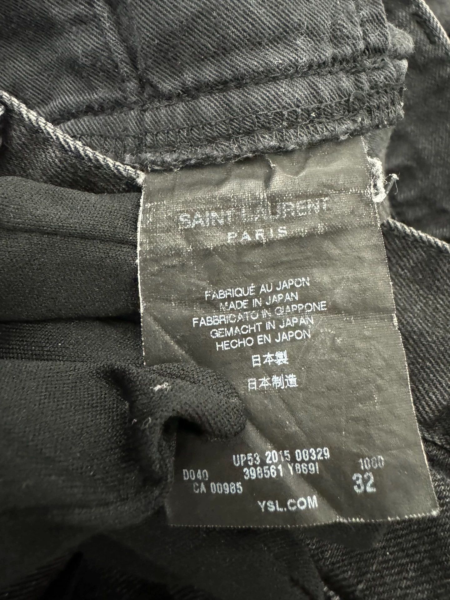 Saint Laurent Paris SLP 16SS Runway Knife-Cut Soft Smoke Gray Jeans 32 Size US 32 / EU 48 - 4 Thumbnail