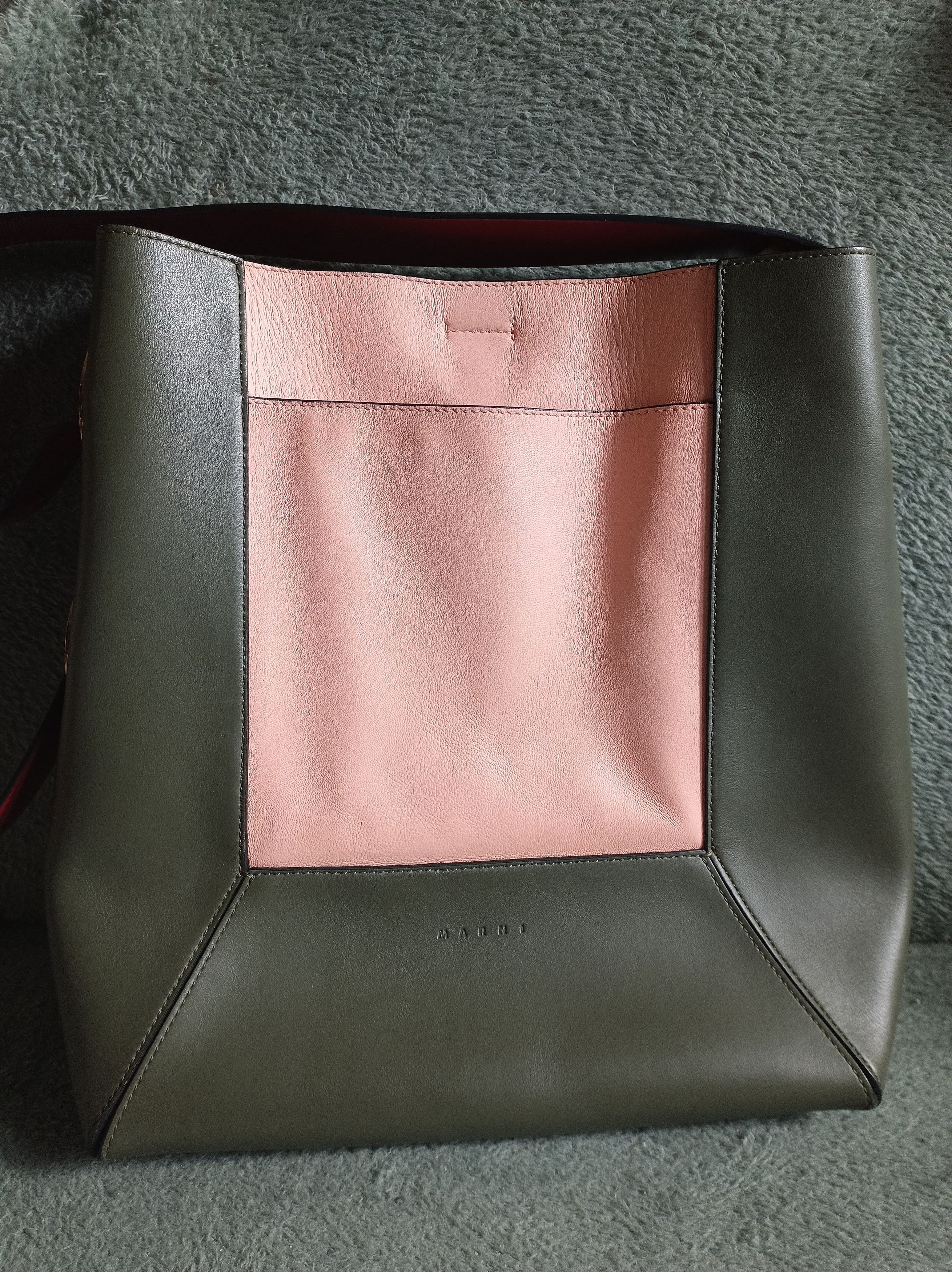Marni MARNI Nemo Leather Color-block Tote Shoulder Bag Size ONE SIZE - 4 Thumbnail