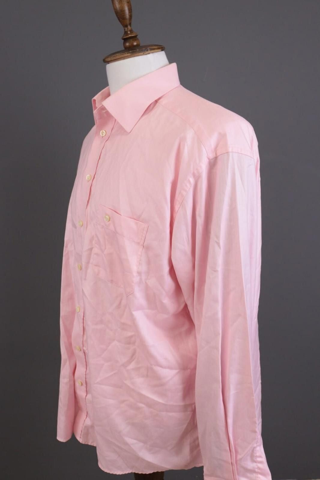 Eton Eton Wrinklefree Cotton Pink Down Shirt 46 / 18 Size US M / EU 48-50 / 2 - 7 Thumbnail