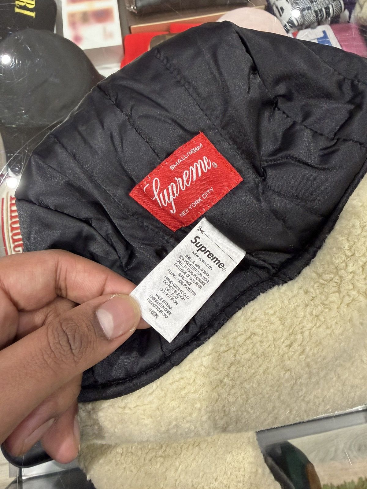 Supreme Supreme Shearling Trooper Natural Size: S/M Size ONE SIZE - 5 Thumbnail