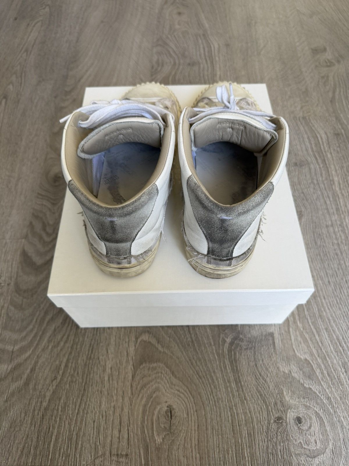 Maison Margiela Maison Margiela Evolution Mid White Sneakers Size US 9 / EU 42 - 3 Thumbnail