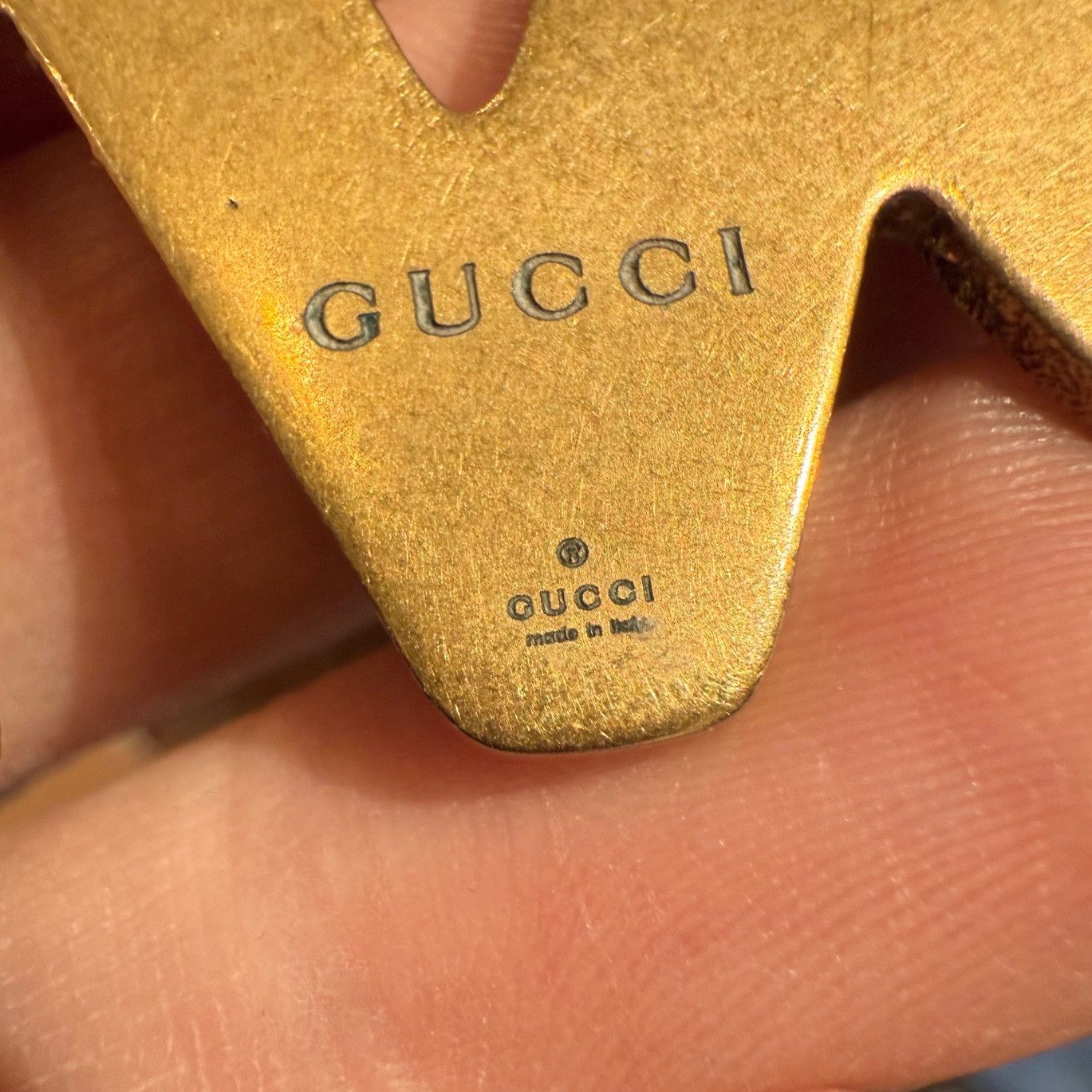 Gucci Gucci Crystal Multicolour LOVED Gold Chain Necklace Size ONE SIZE - 12 Thumbnail