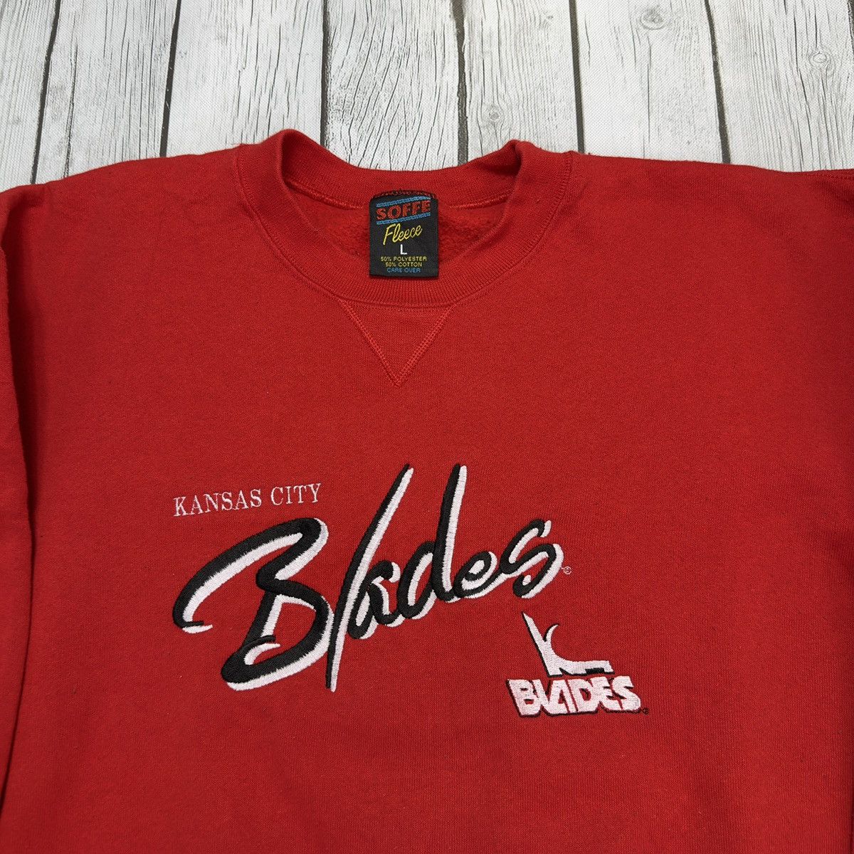 NHL × Soffe × Vintage Vintage Kansas City Blades sweatshirt Size US L / EU 52-54 / 3 - 3 Thumbnail