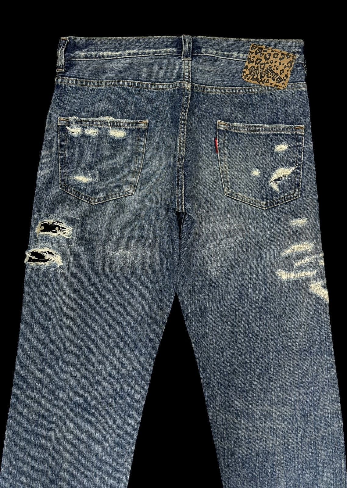 Hysteric Glamour × Undercover 🔥RNA SLANG THRASHED DISTRESSED DENIM JEANS Size US 32 / EU 48 - 8 Thumbnail