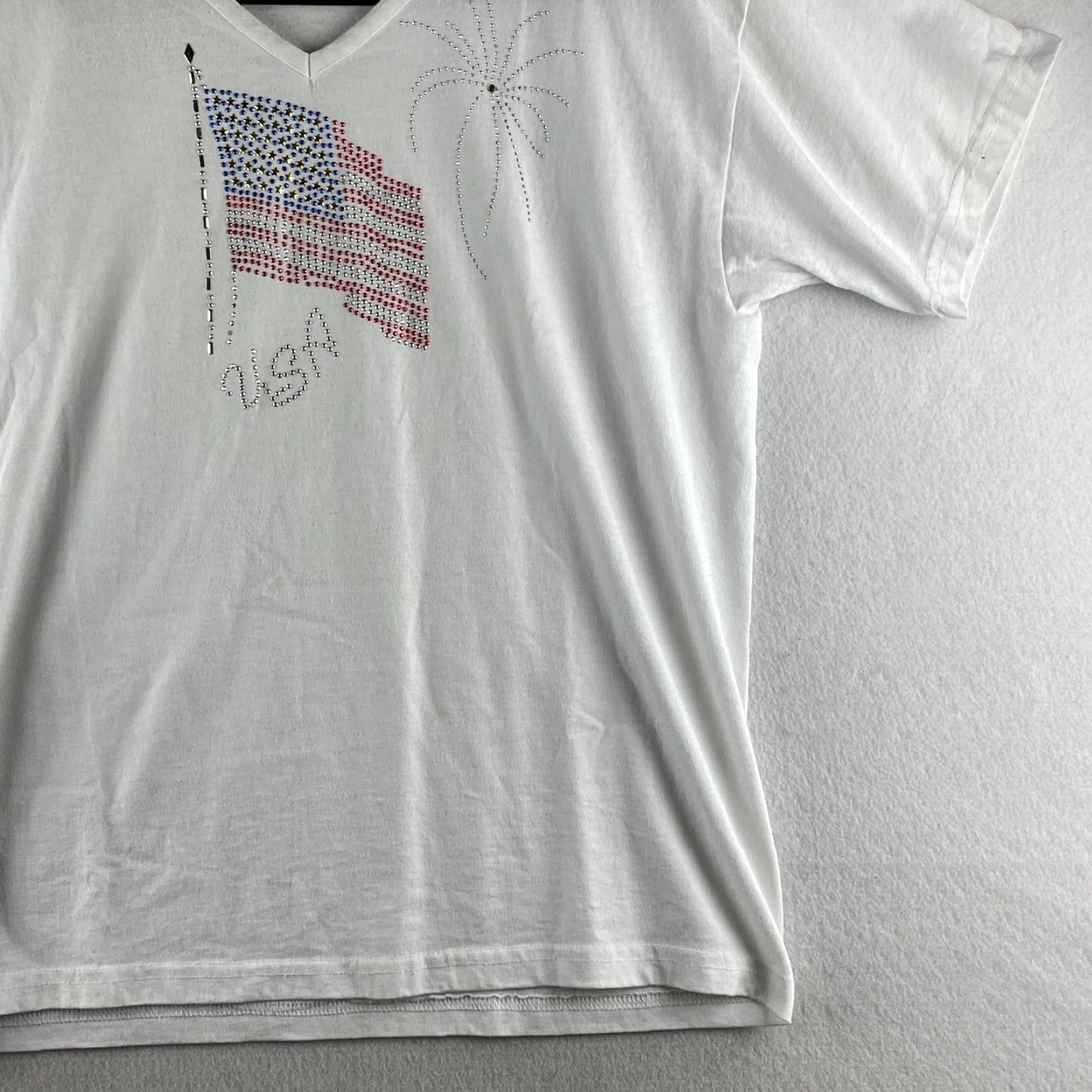 Vintage VINTAGE Cactus Shirt Womens Large White Shirt USA Made Flag Size L / US 10 / IT 46 - 3 Thumbnail