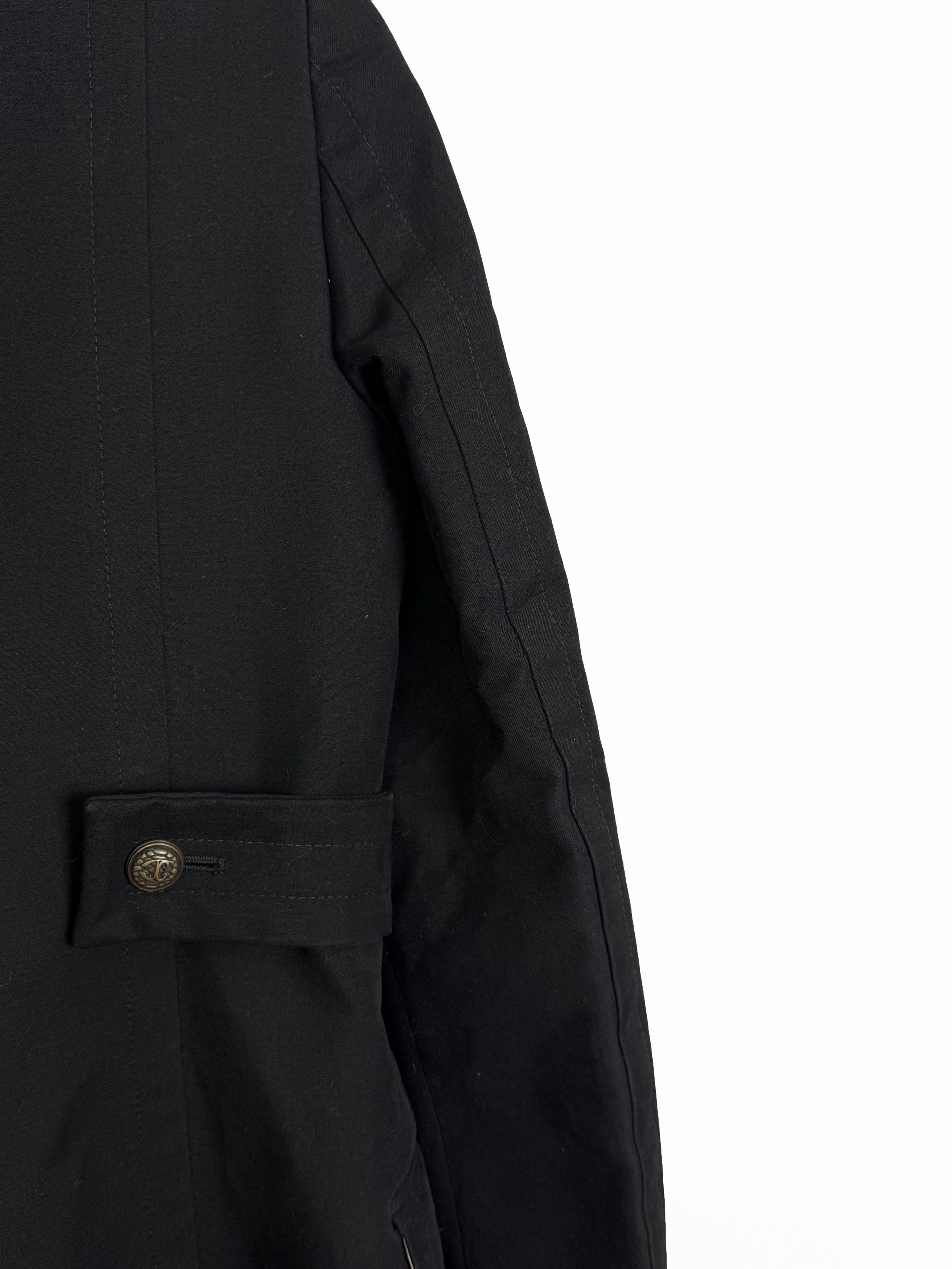 Just Cavalli 2005 Just Cavalli Made in Italy Women's Black Coat M Size M / US 6-8 / IT 42-44 - 6 Thumbnail