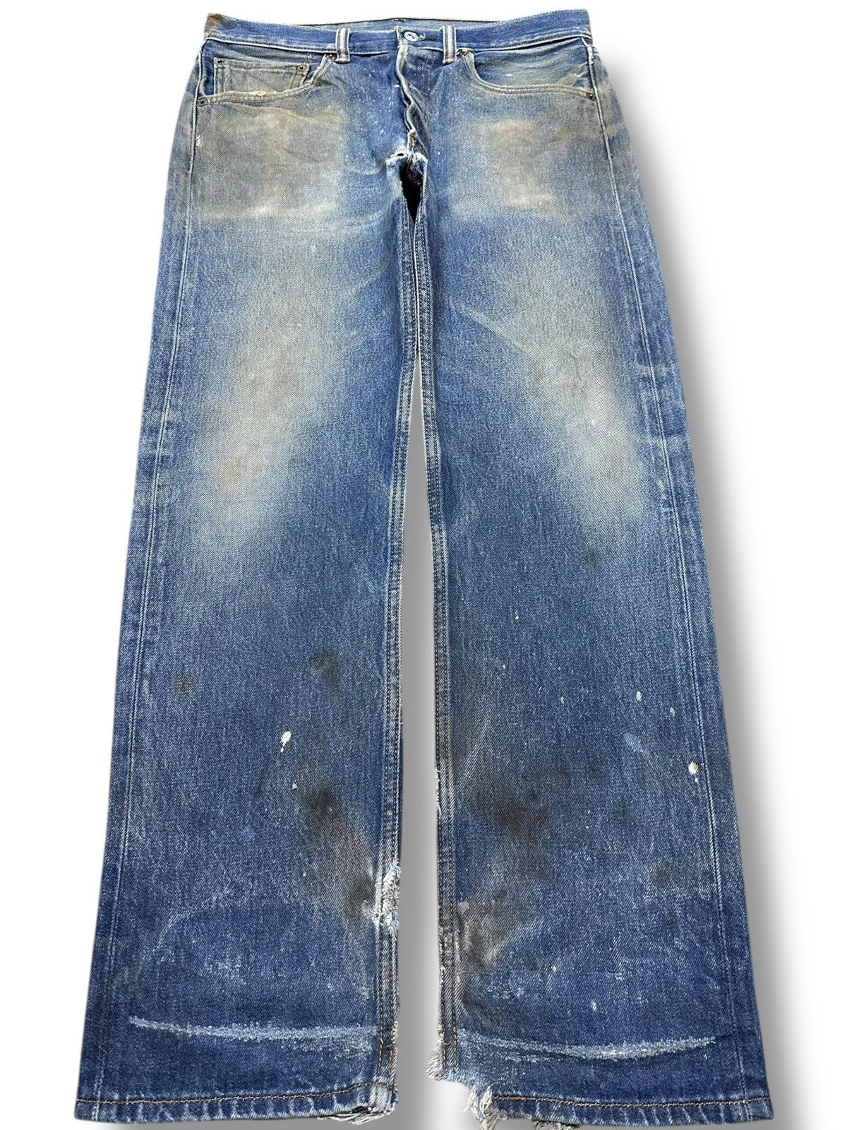 Levi's Vintage Clothing Vintage Levi’s 501 Mudwash Distressed Denim Size US 31 - 1 Thumbnail