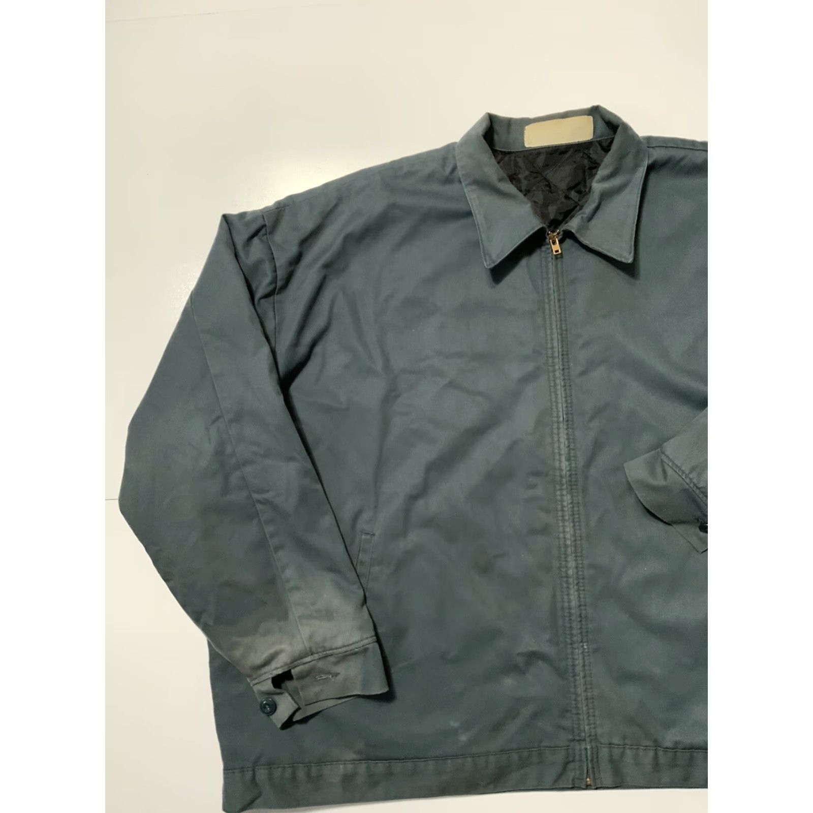 VINTAGE Quilted Insulated Faded Worn Mechanic Work Zip Jacket XL Men Multicolor Quilted Insulated Work Jacket XL Mens