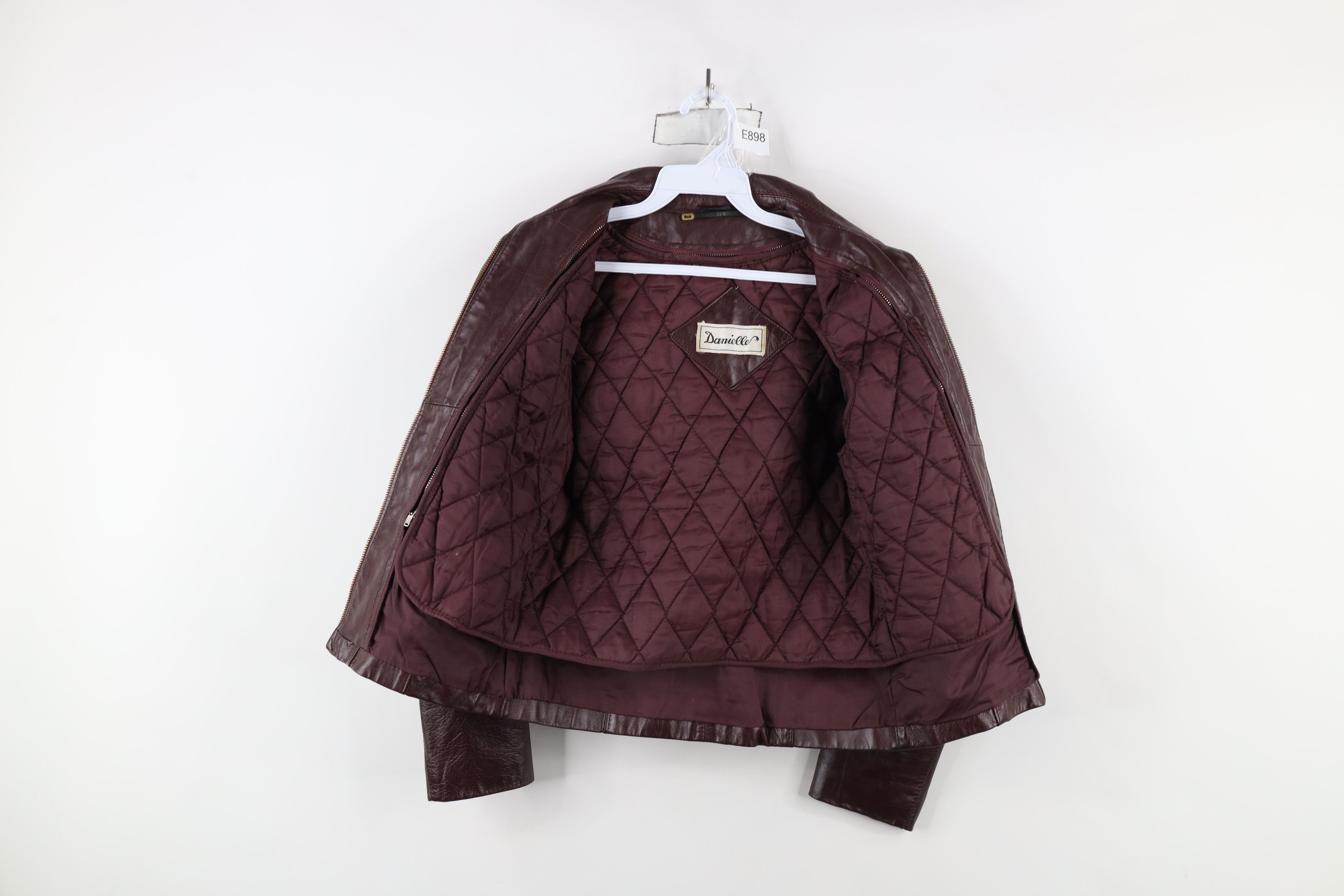 Vintage Vintage 80s 90s Streetwear Buckle Leather Jacket Oxblood Size L / US 10 / IT 46 - 7 Thumbnail