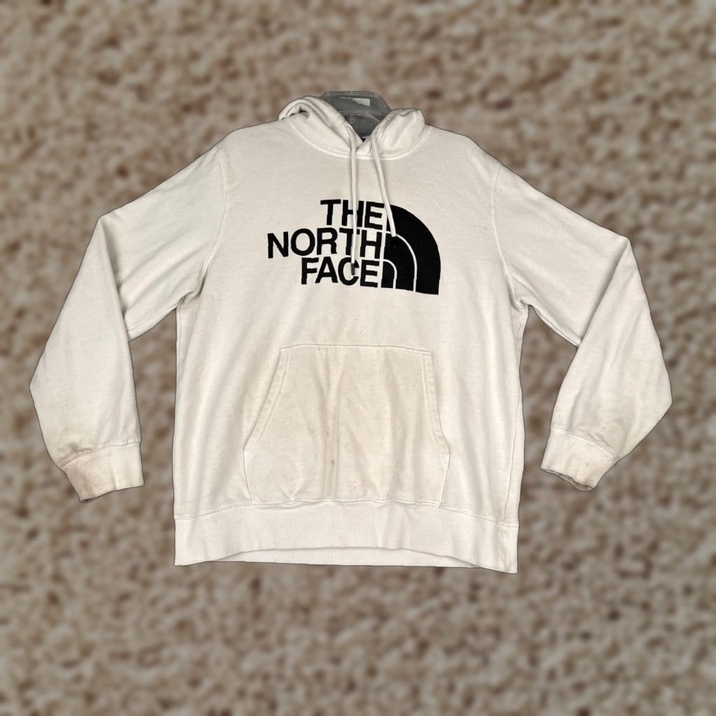 The North Face The North Face Hoodie Mens L White Half Dome Logo Pullover Fleece Sweatshirt Size US L / EU 52-54 / 3 - 1 Thumbnail