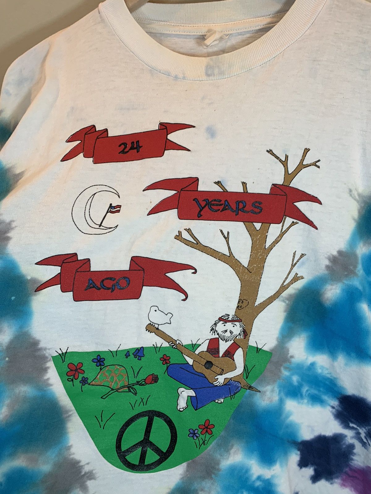 Band Tees × Vintage *RARE* Vintage 90’s Woodstock Festival Khalil Gibran T-Shirt Size US L / EU 52-54 / 3 - 3 Thumbnail