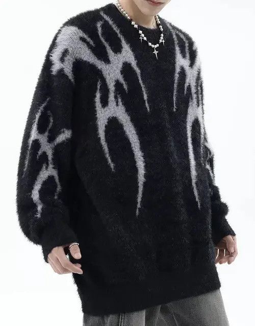 Japanese Brand Sweater Retro gothic Size US L / EU 52-54 / 3 - 3 Thumbnail