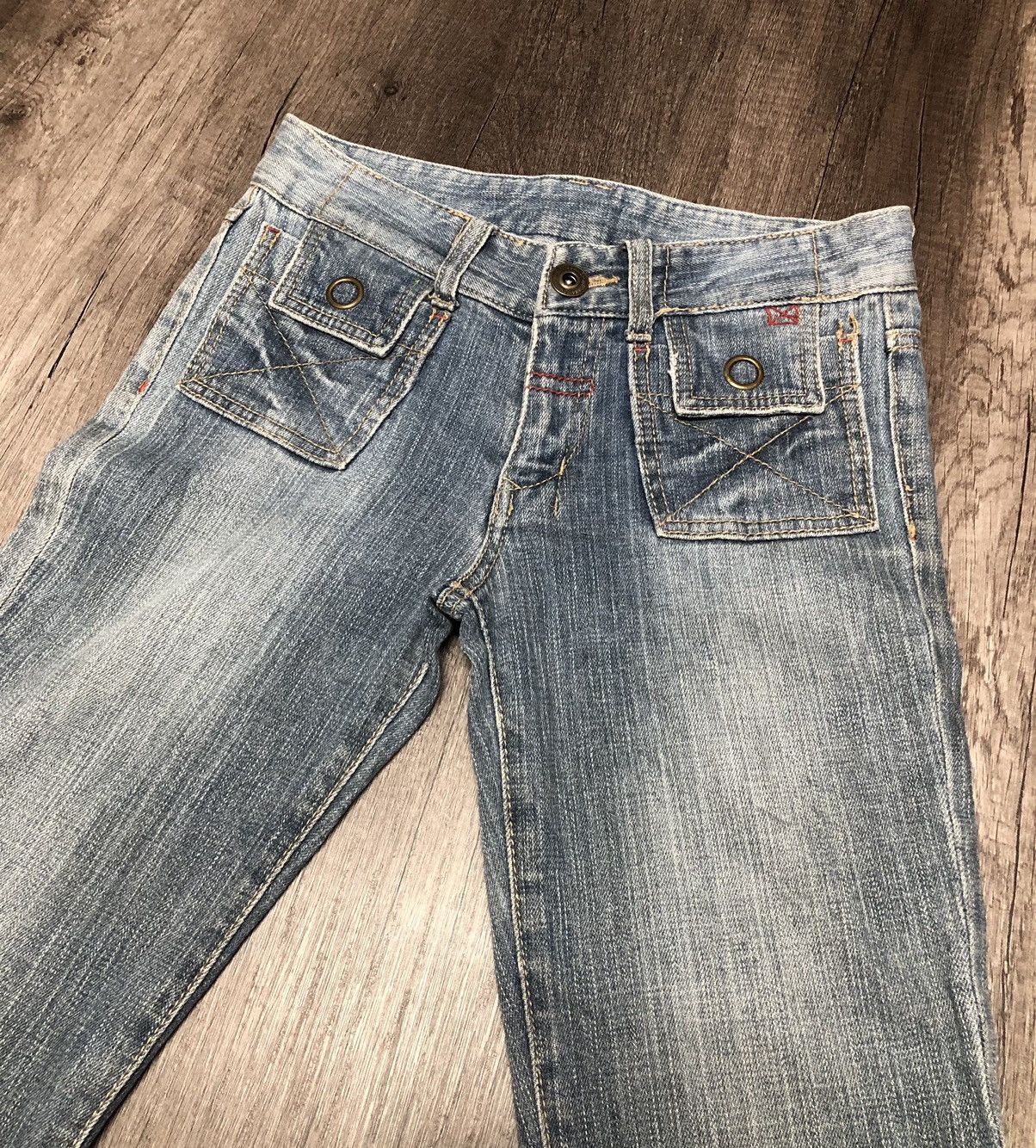 Japanese Brand × Vintage Japanese Brand Denim Bush Pant Design Size 28" / US 6 / IT 42 - 12 Thumbnail