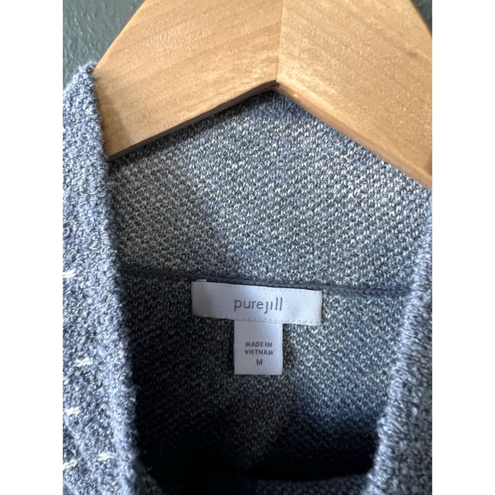 J. Jill J. Jill Cardigan Sweatshirt Blue Knit Button Womens Size M | Coat? No, Cardigan. Size M / US 6-8 / IT 42-44 - 3 Thumbnail