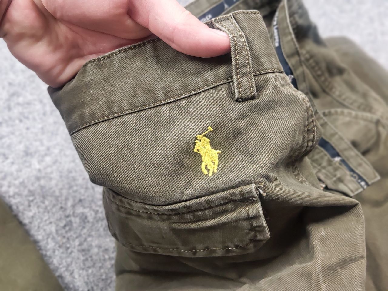 Polo Ralph Lauren Vintage 90's Polo Ralph Lauren Canvas Military Cargo Pants Size US 34 / EU 50 - 16 Thumbnail
