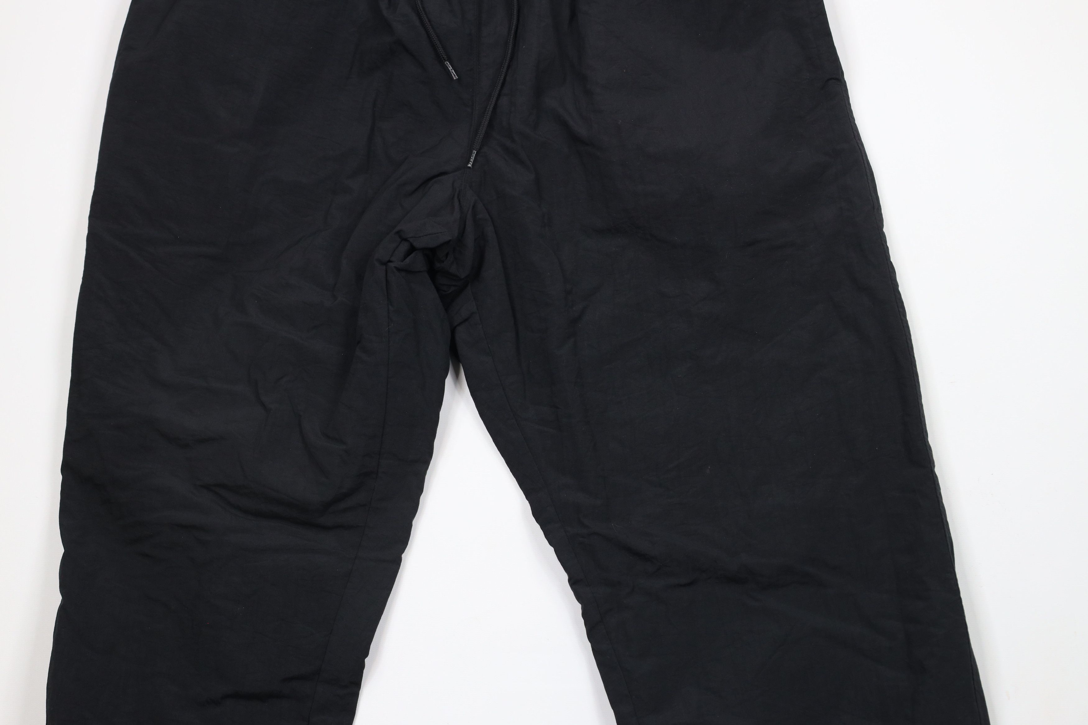 Vintage Vintage 90s Streetwear Lined Cuffed Joggers Pants Black Size US 38 / EU 54 - 3 Thumbnail
