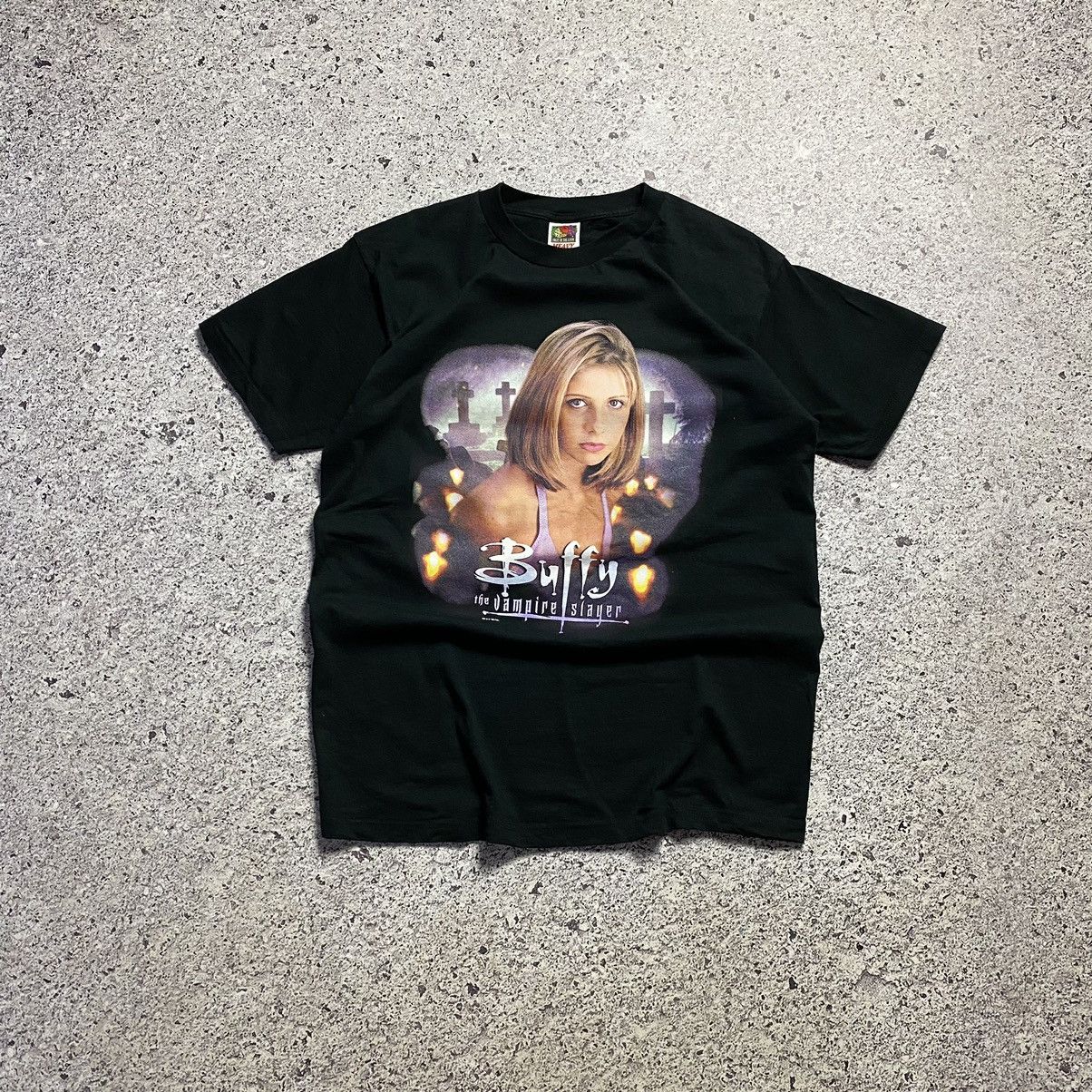 image of Band Tees x Rock Tees Vintage 1999 Buffy The Vampire Slayer Tee T Shirt in Black, Men's (Size Large