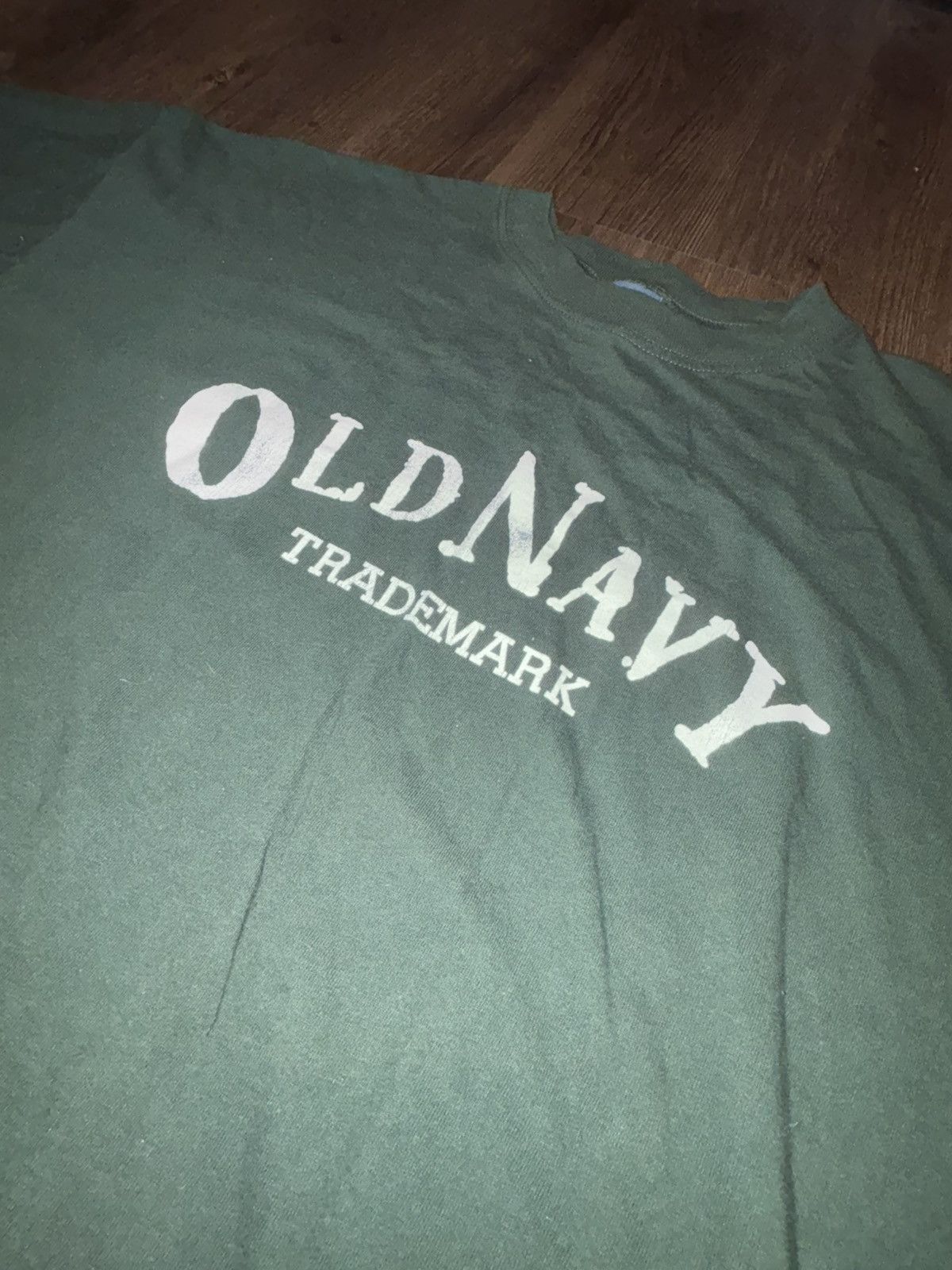 Old Navy Vintage Old Navy Trademark Green Tee Size US XXL / EU 58 / 5 - 3 Thumbnail