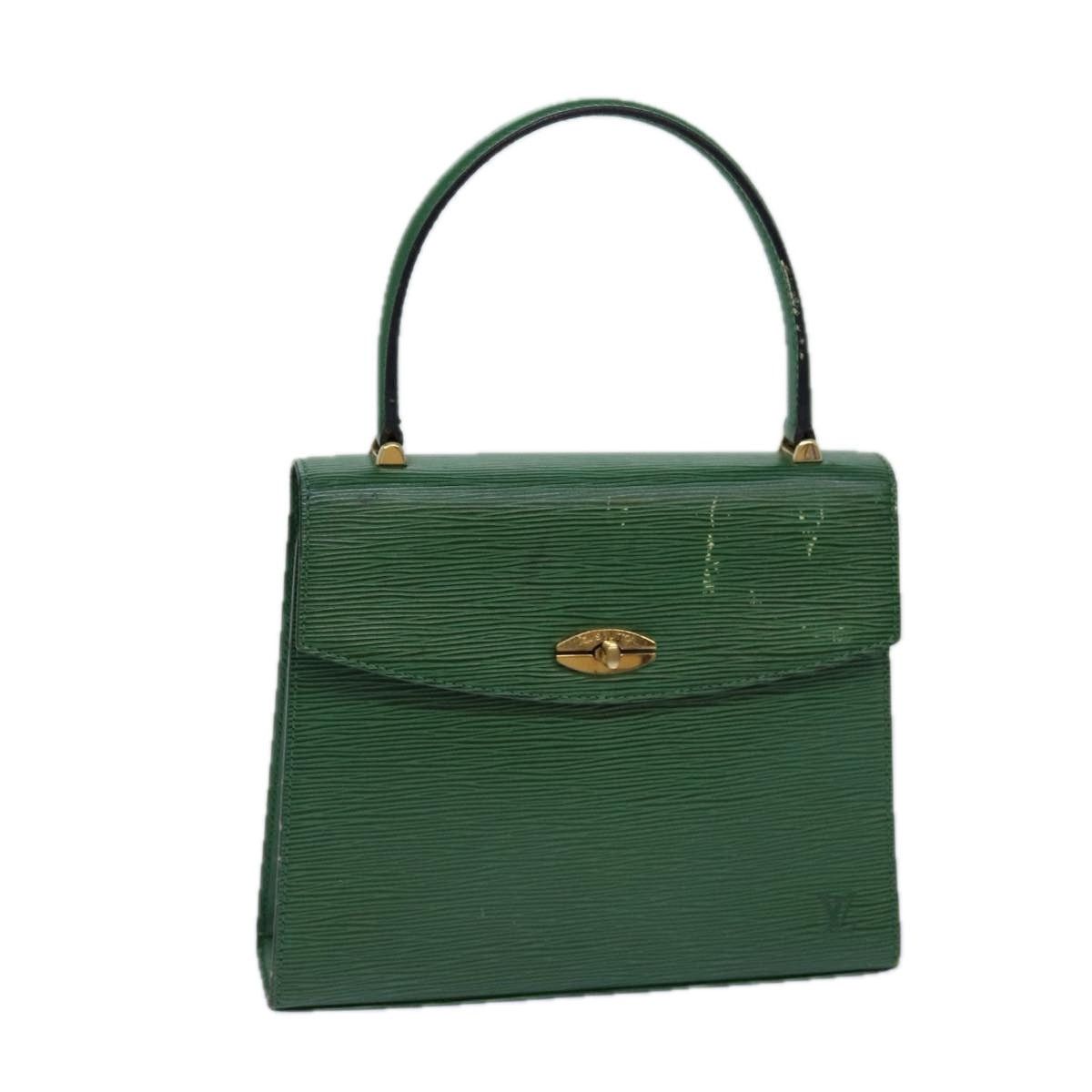 LOUIS VUITTON Epi Malesherbes Hand Bag Green M52374