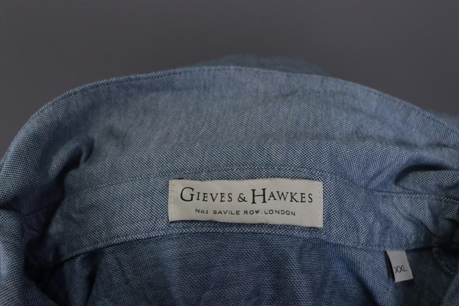 Gieves & Hawkes Gieves & Hawkes Blue Long Sleeve Polo Shirt Size XXL Size US XXL / EU 58 / 5 - 12 Thumbnail