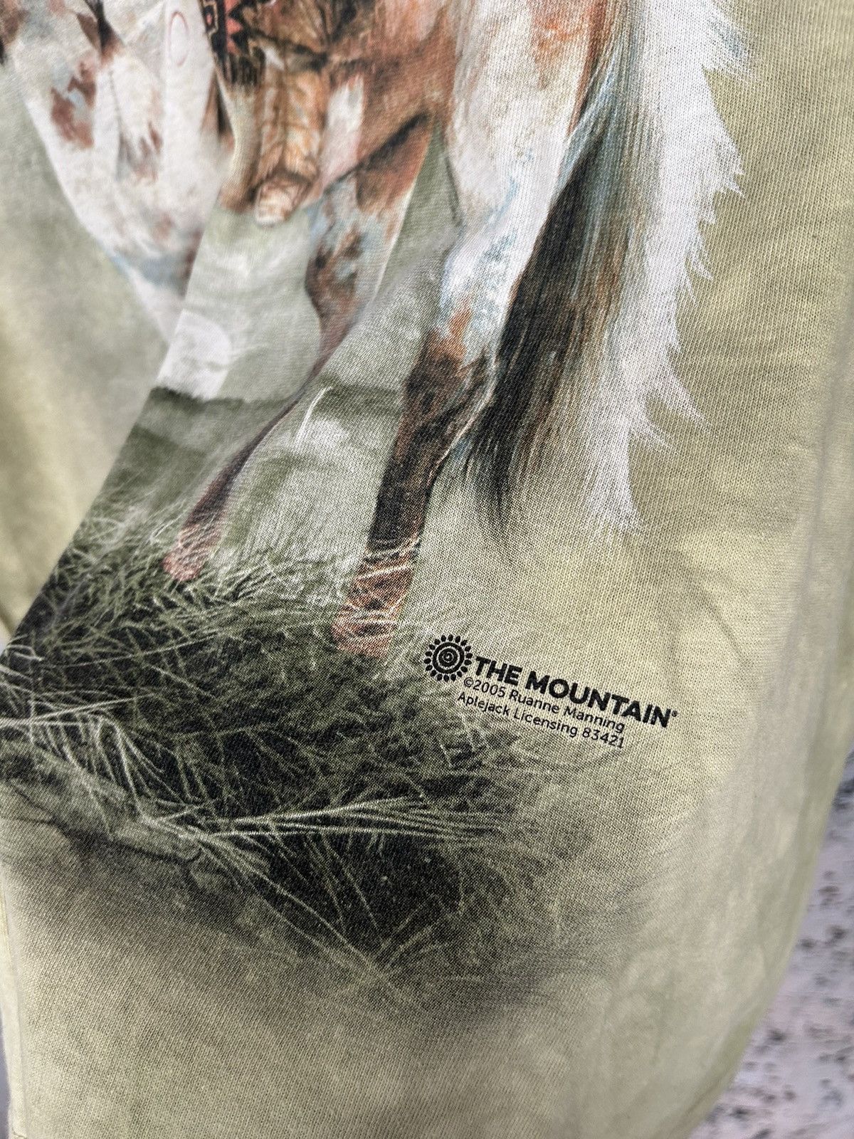The Mountain Vintage The Mountain Indian Tie Dye Graphic Tee Animal Y2K Size US L / EU 52-54 / 3 - 4 Thumbnail