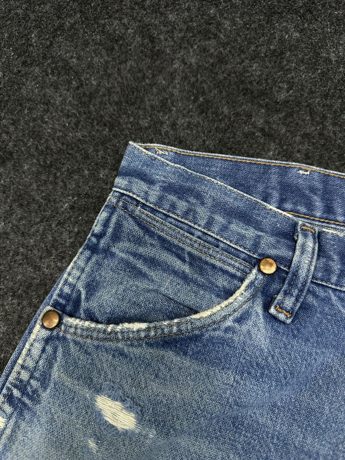 BUFFALO BOBS × Vintage × Wrangler Vintage 70s Wrangler Distressed Denim Size 32 F42 Size US 32 / EU 48 - 11 Thumbnail
