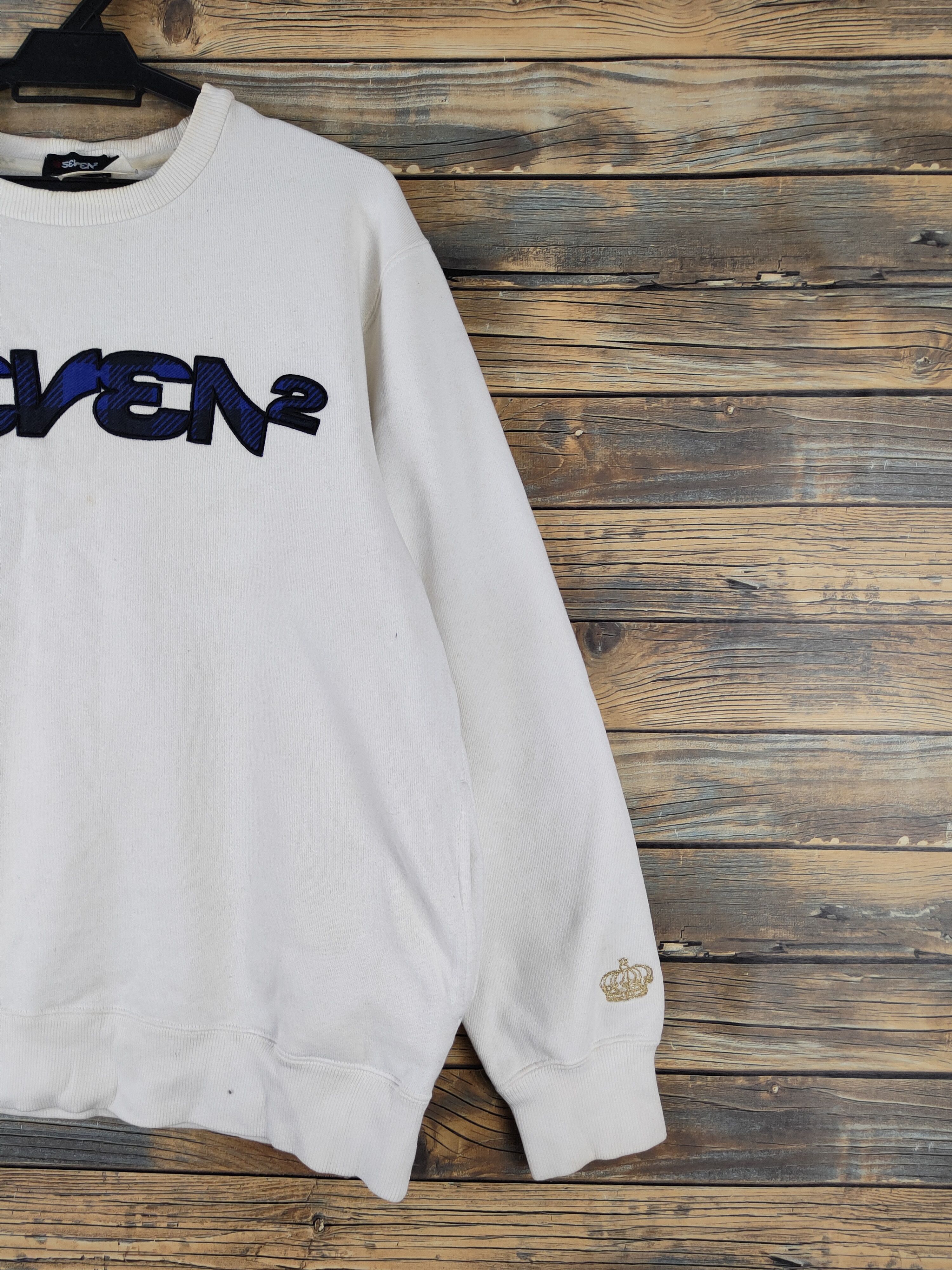 Japanese Brand × Vintage DL Seven² White Sweatshirts #429 Size US M / EU 48-50 / 2 - 6 Thumbnail