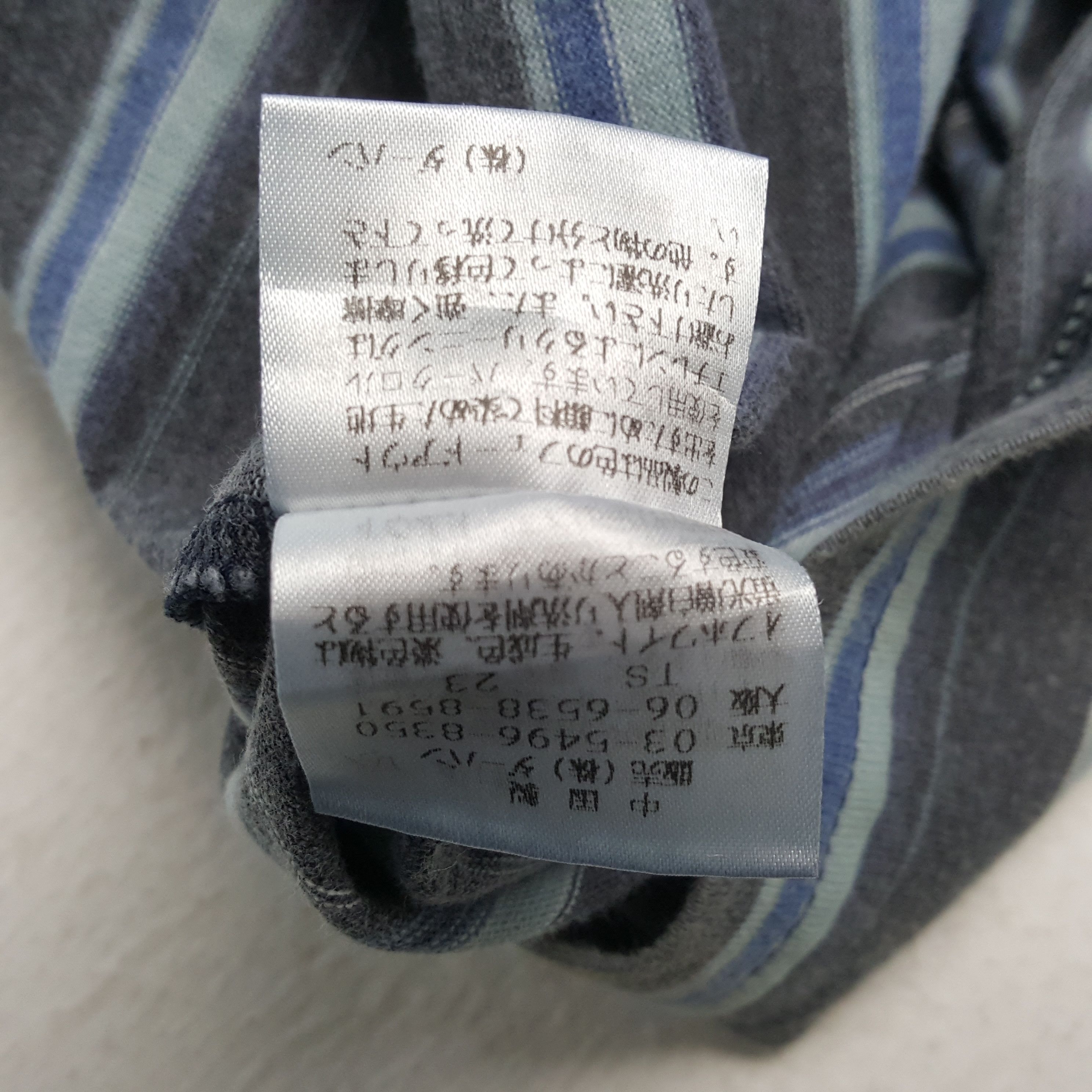 Japanese Brand × Vintage × Yohji Yamamoto Vintage YOHJI YAMAMOTO Japanese Designer Stripe T-Shirt Size US L / EU 52-54 / 3 - 5 Thumbnail