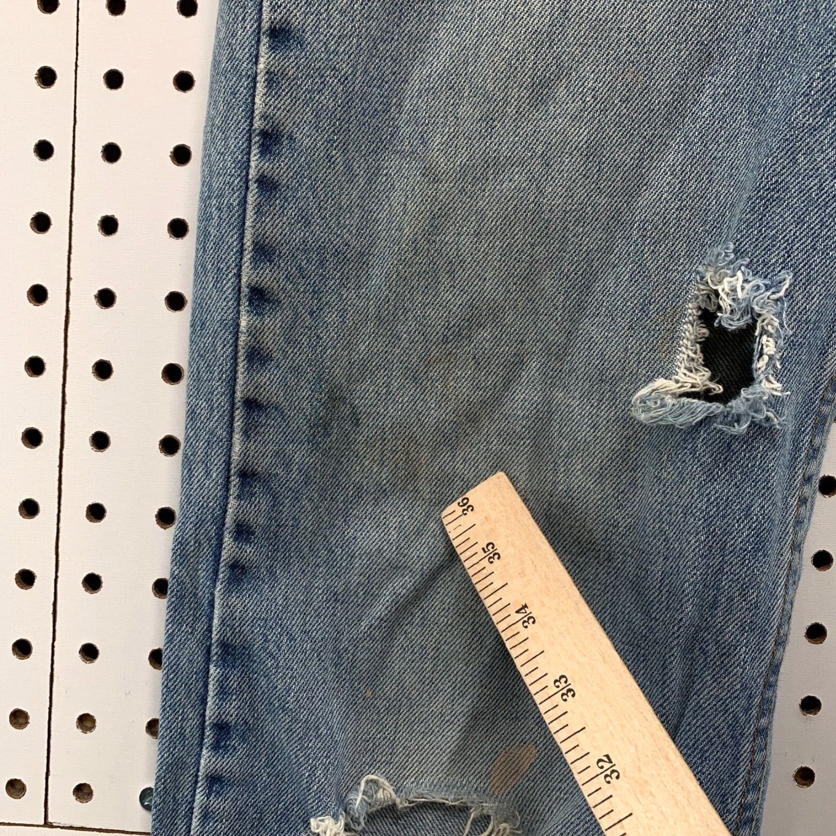 Levi's VINTAGE Levi's 505 Blue Denim Jeans Straight Leg Regular Fit 28x35 USA Mens Size US 28 / EU 44 - 5 Thumbnail