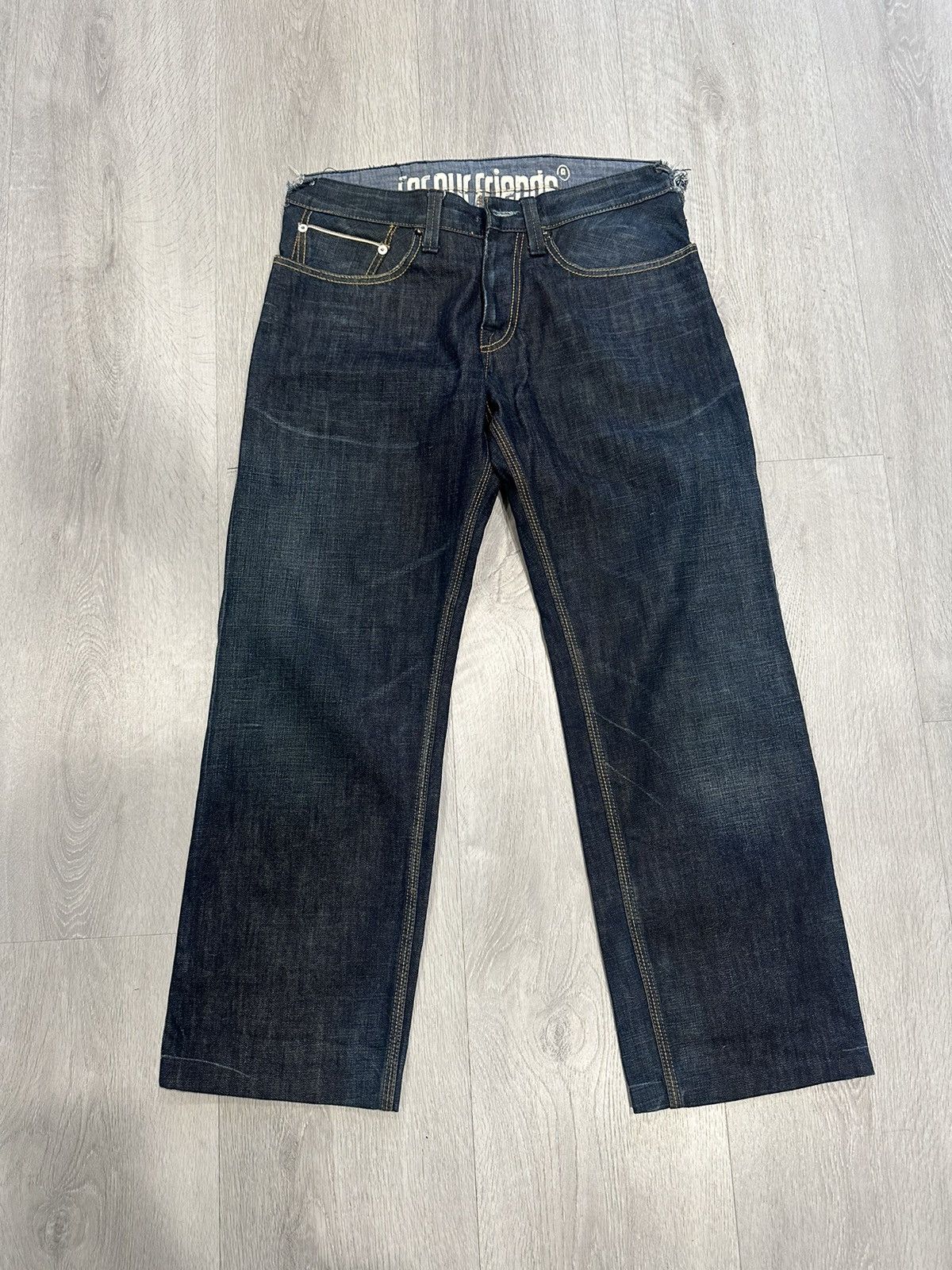 Vintage Real VINTAGE raw Japanese selvedge Denim Size US 31 - 1 Thumbnail